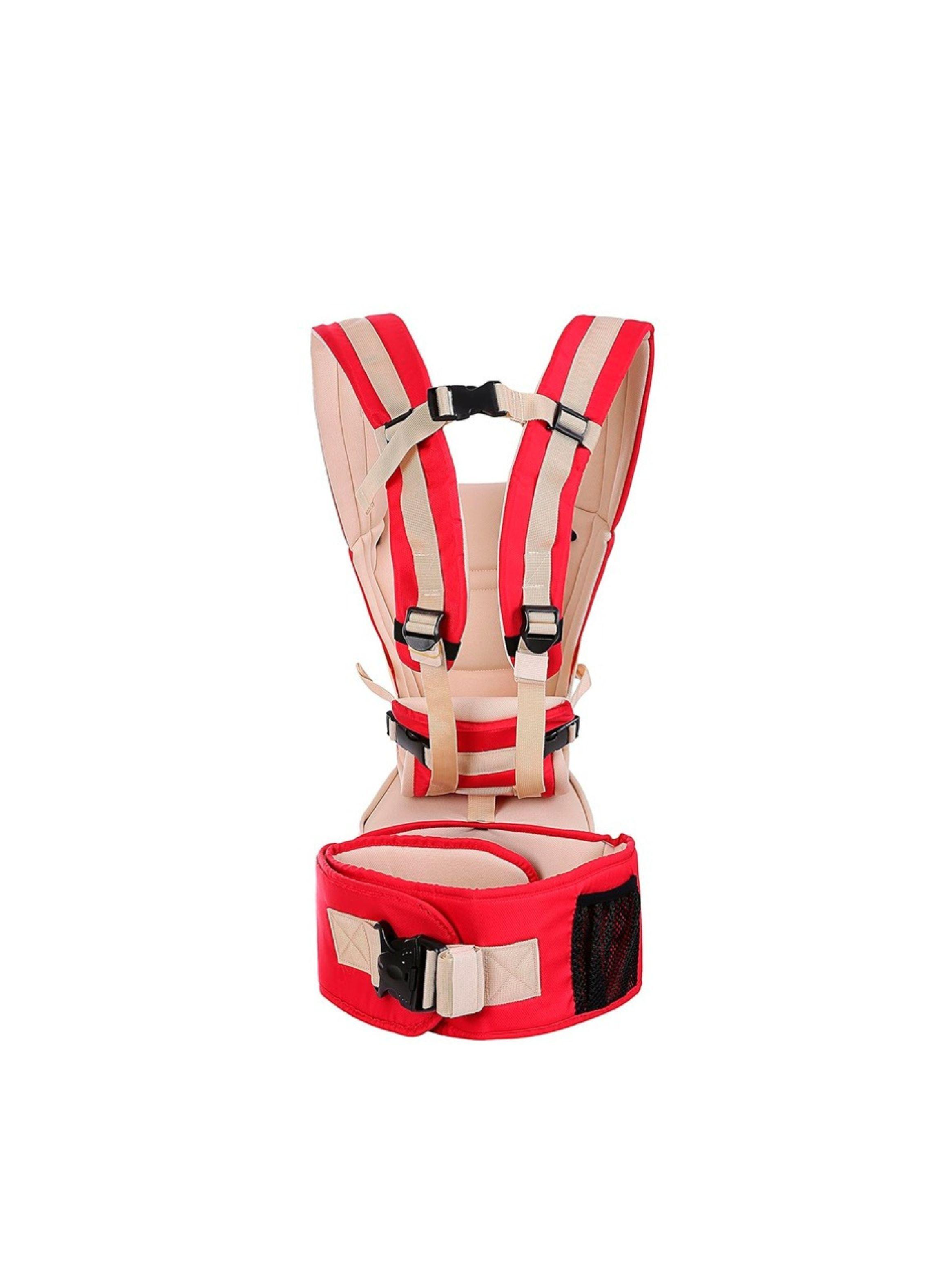 Portabebés Ergonómico Y Transpirable 3 En 1 Color Rojo-3