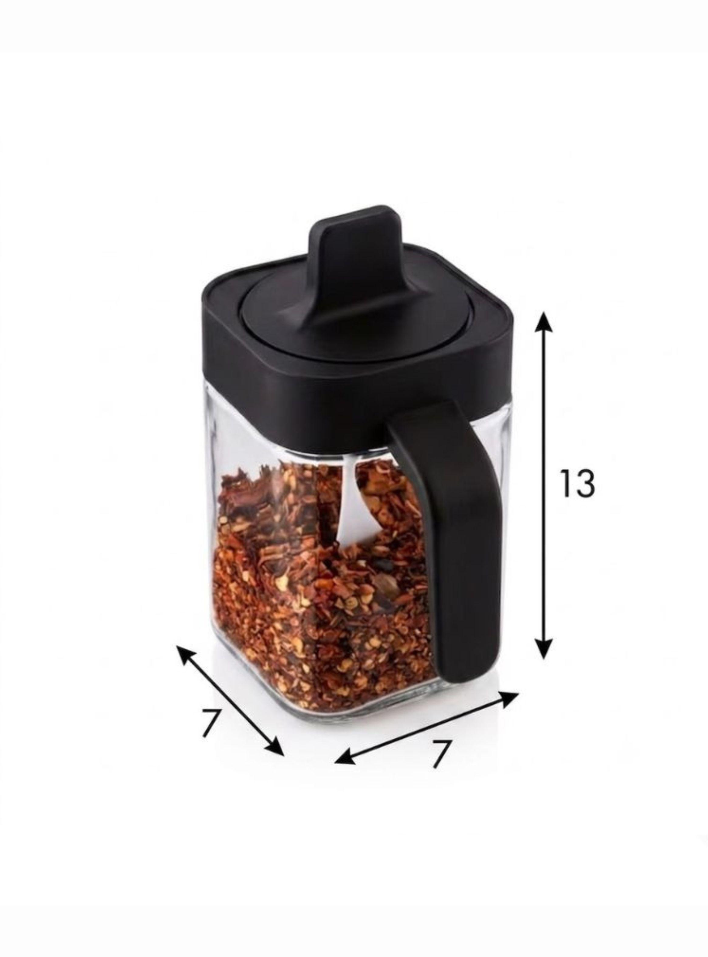 Especiero Organizador De Vidrio Cuadrado 4 Pzs-2