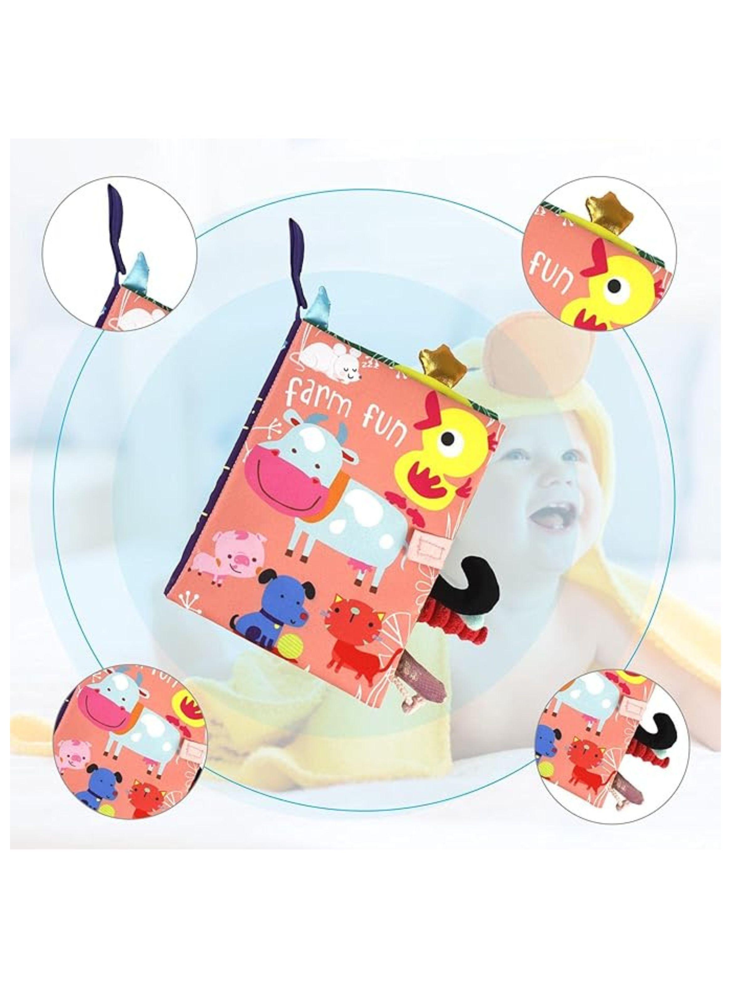 Libro Sensorial de Tela con Texturas para Bebé-2