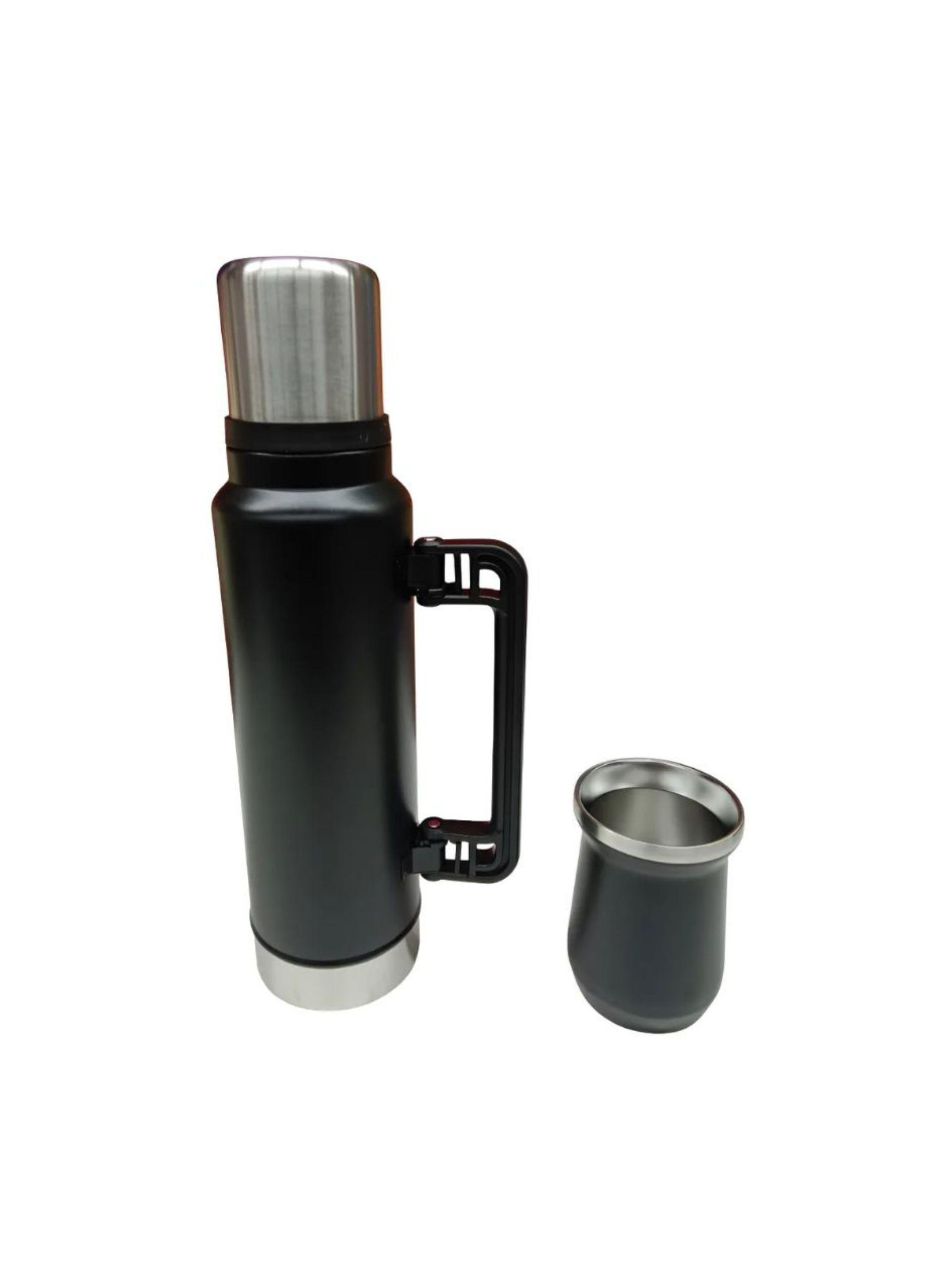 Set De Termo Con Vaso De Mate Acero Inoxidable 1400ml-0