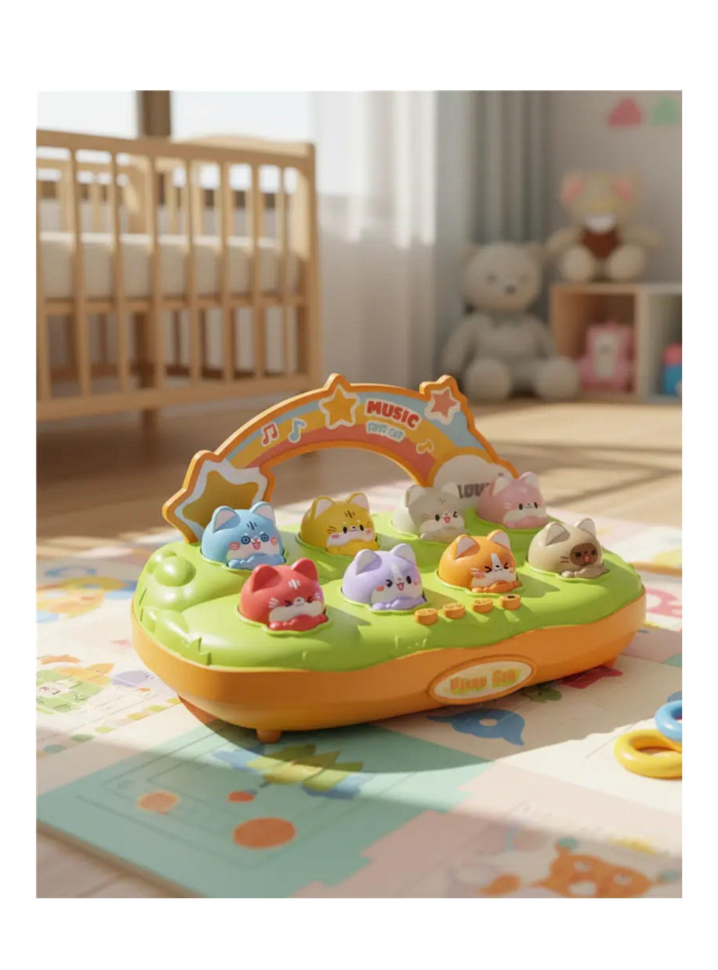 Juego Educativo Piano Gatitos Musical Luces Y Sonidos Niños-1