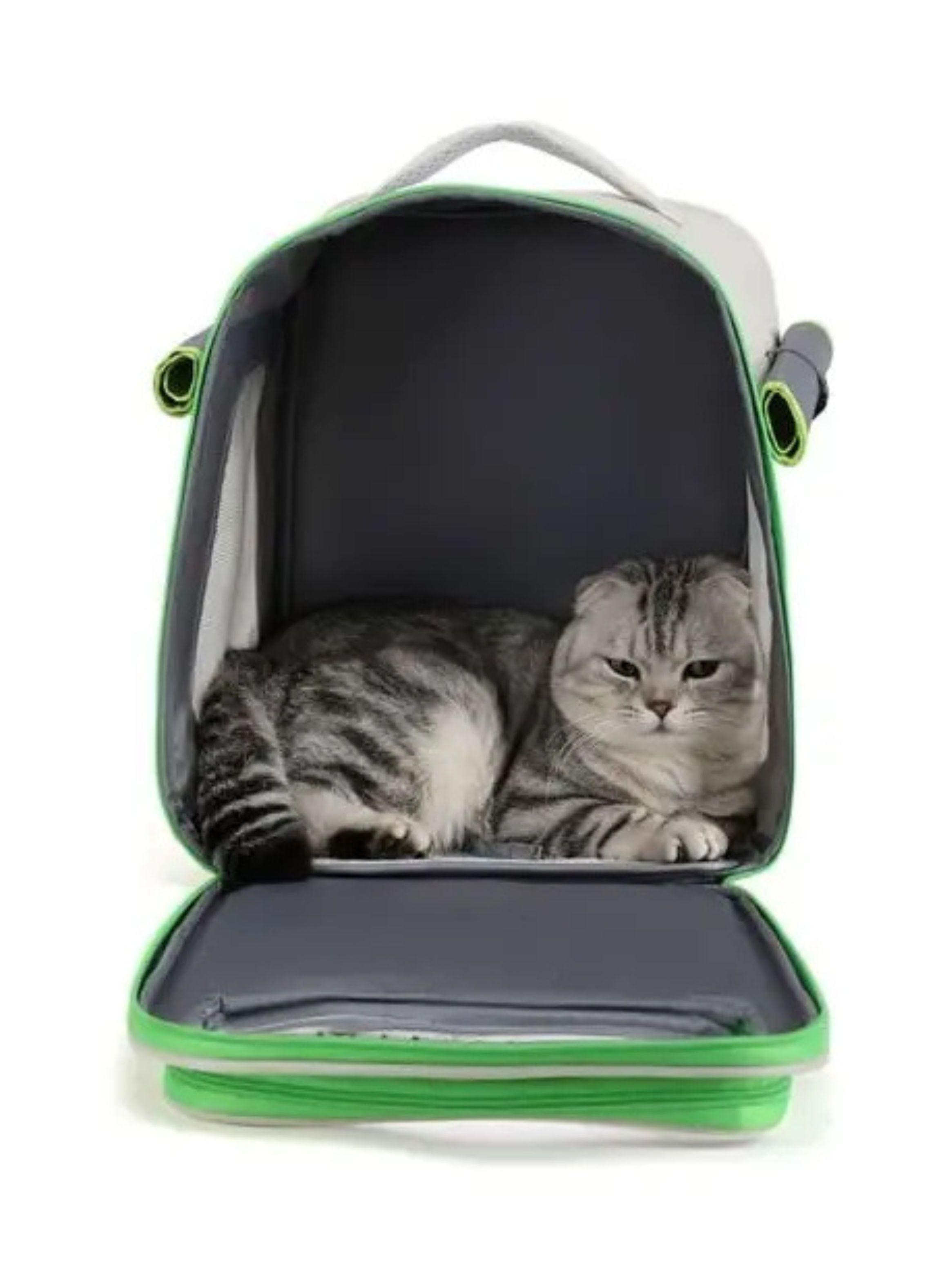 Mochila De Viaje Transportadora Para Gatos Y Perros-1