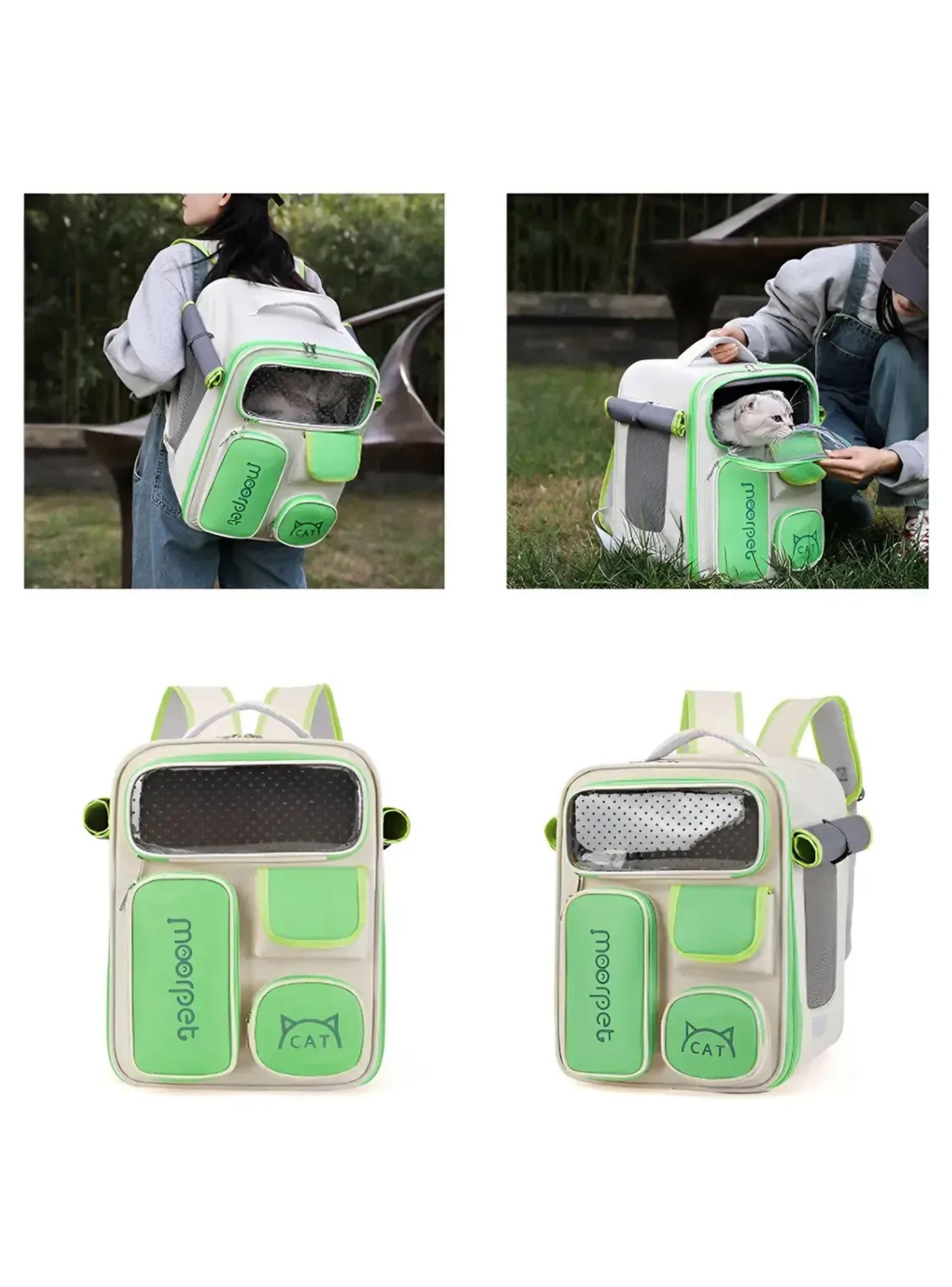 Mochila De Viaje Transportadora Para Gatos Y Perros-4