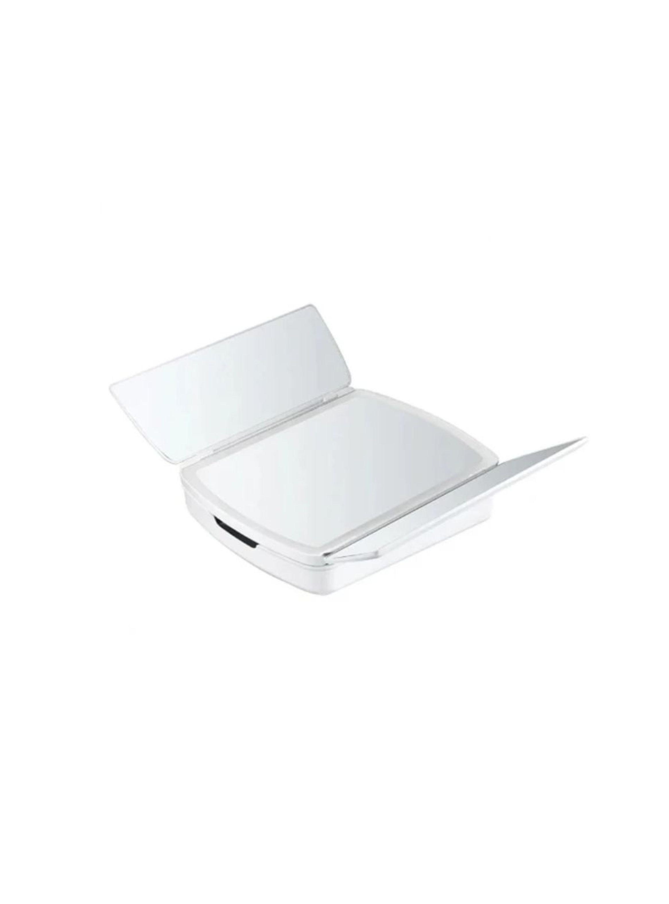 Espejo De Maquillaje Plegable Con Luces Led Con Cajon-4