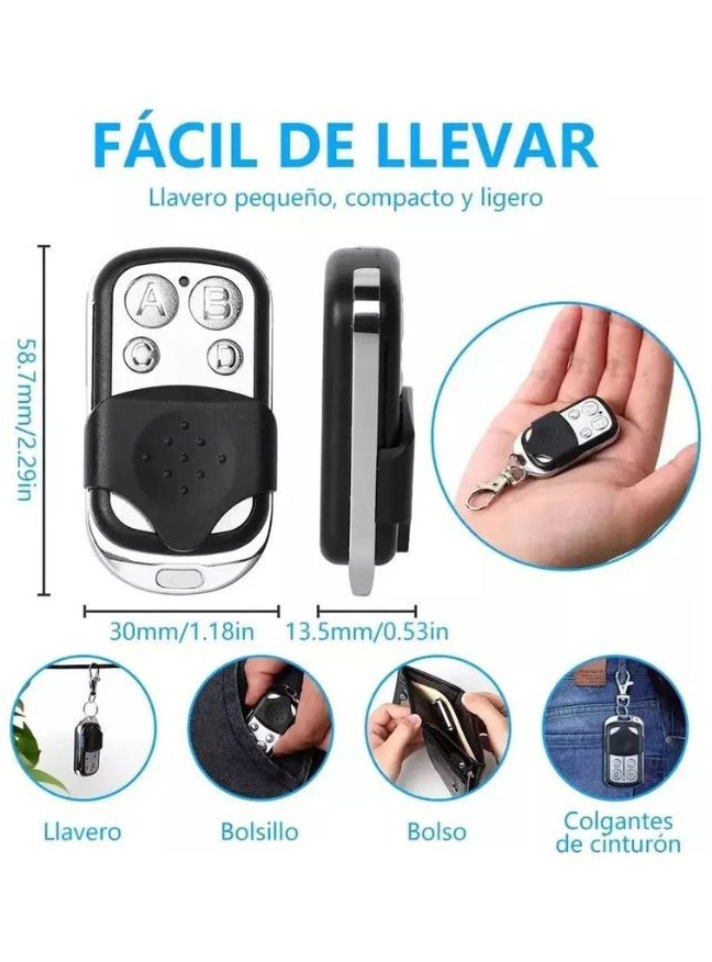 Control Remoto Porton Universal Clonador Duplicador 433mhz 4 Botones-3