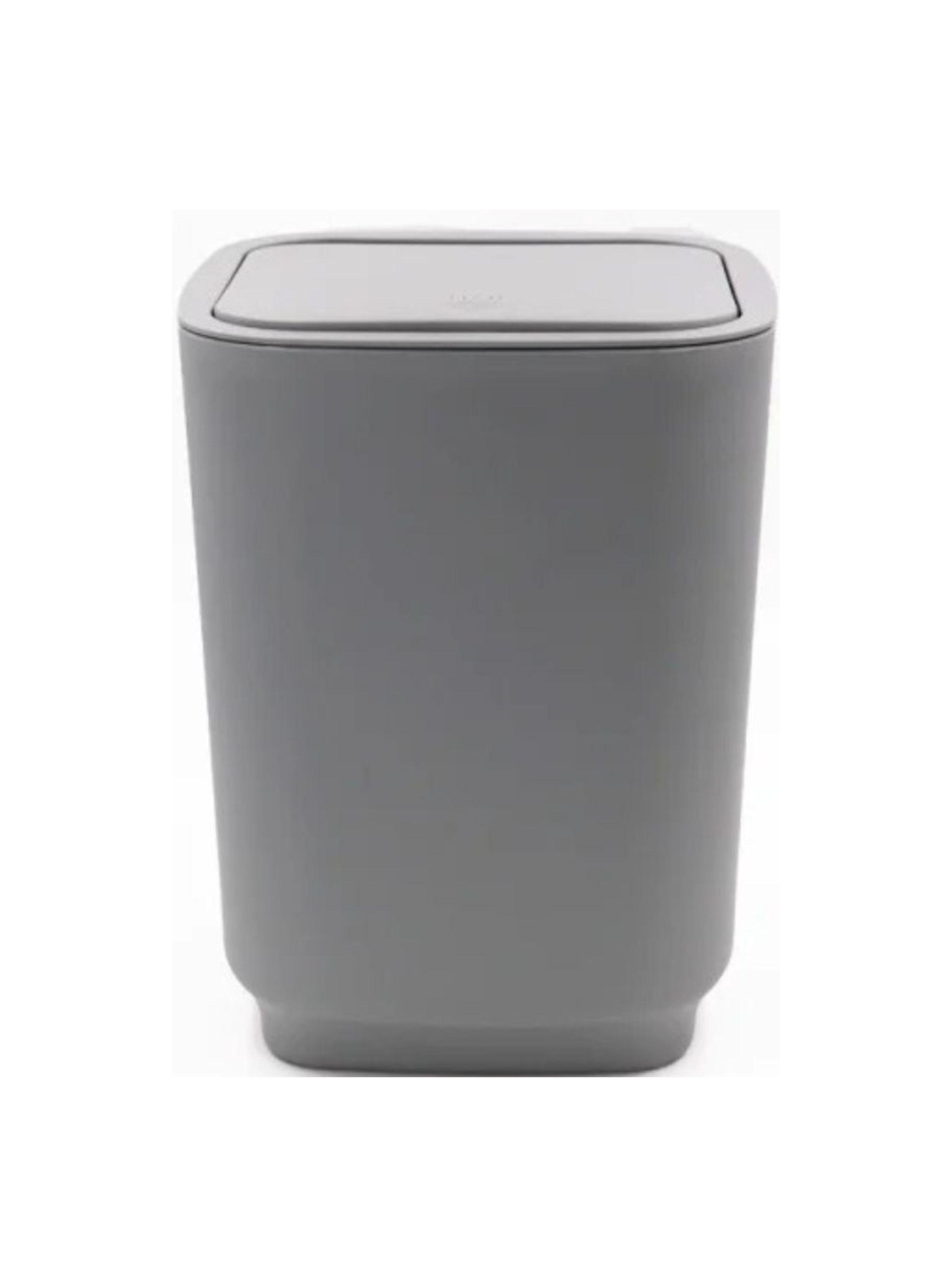 Cesto de Basura Papelera Gris 28x21.5cm-0