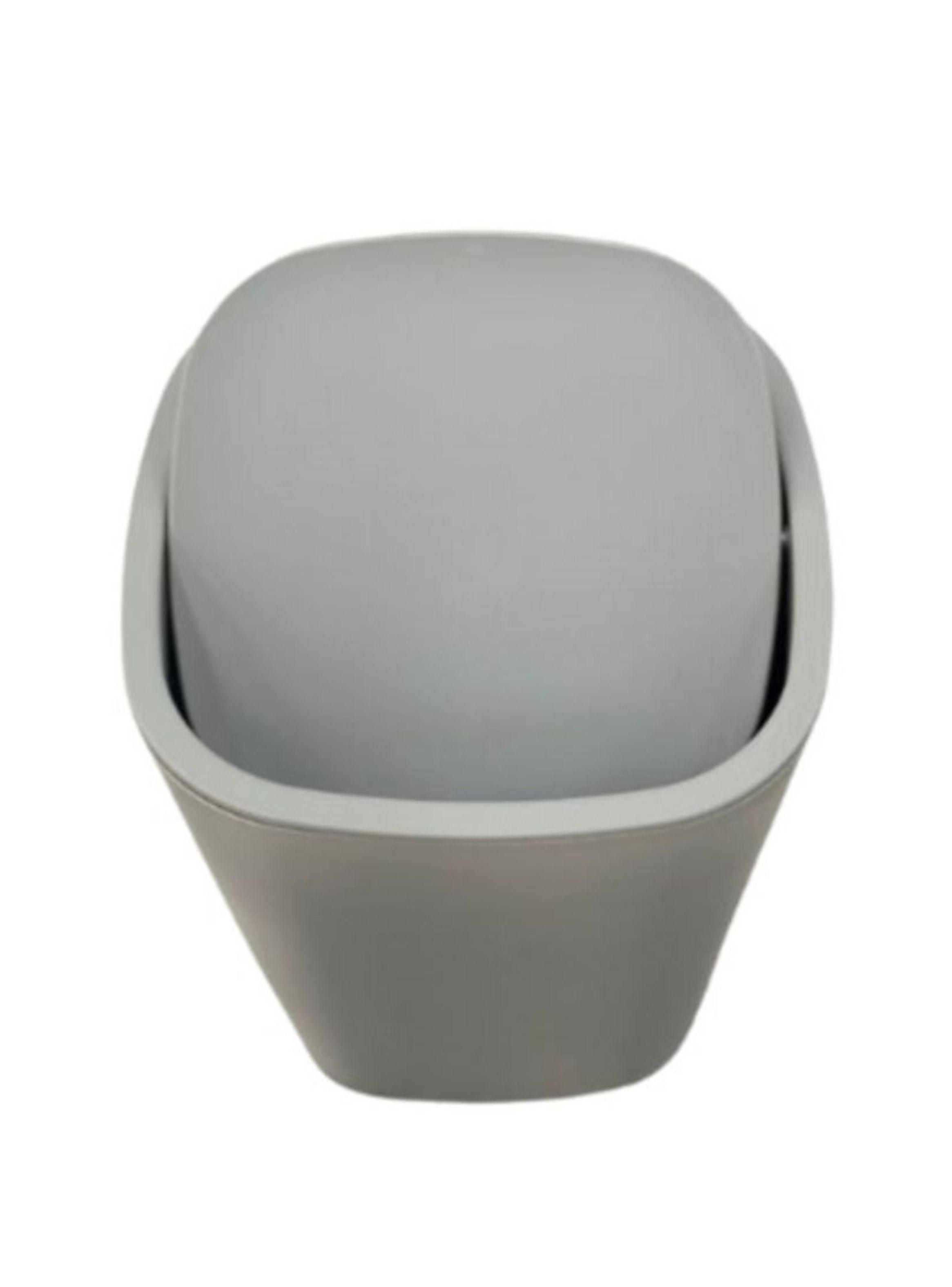Cesto de Basura Papelera Gris 28x21.5cm-1
