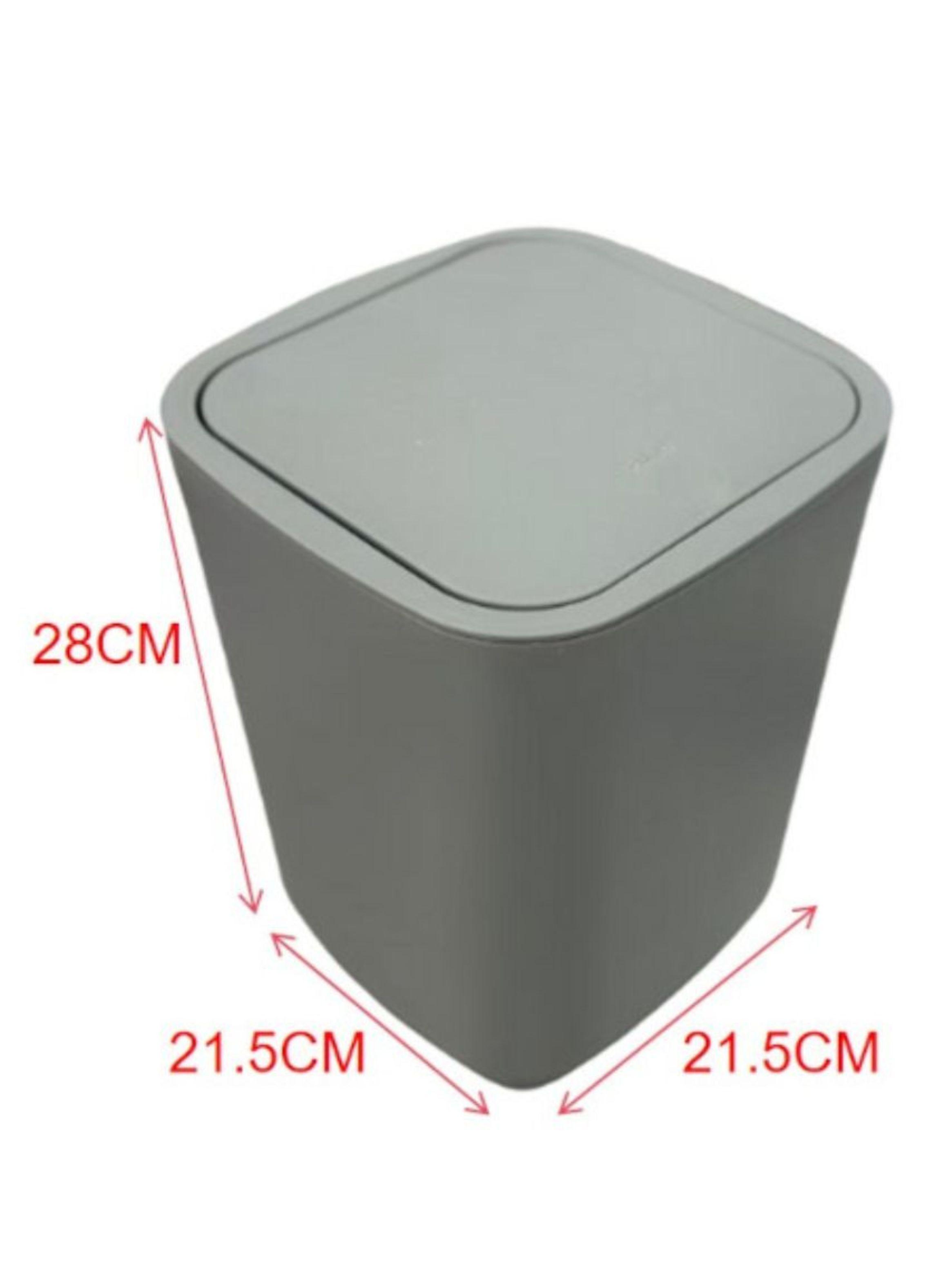 Cesto de Basura Papelera Gris 28x21.5cm-2