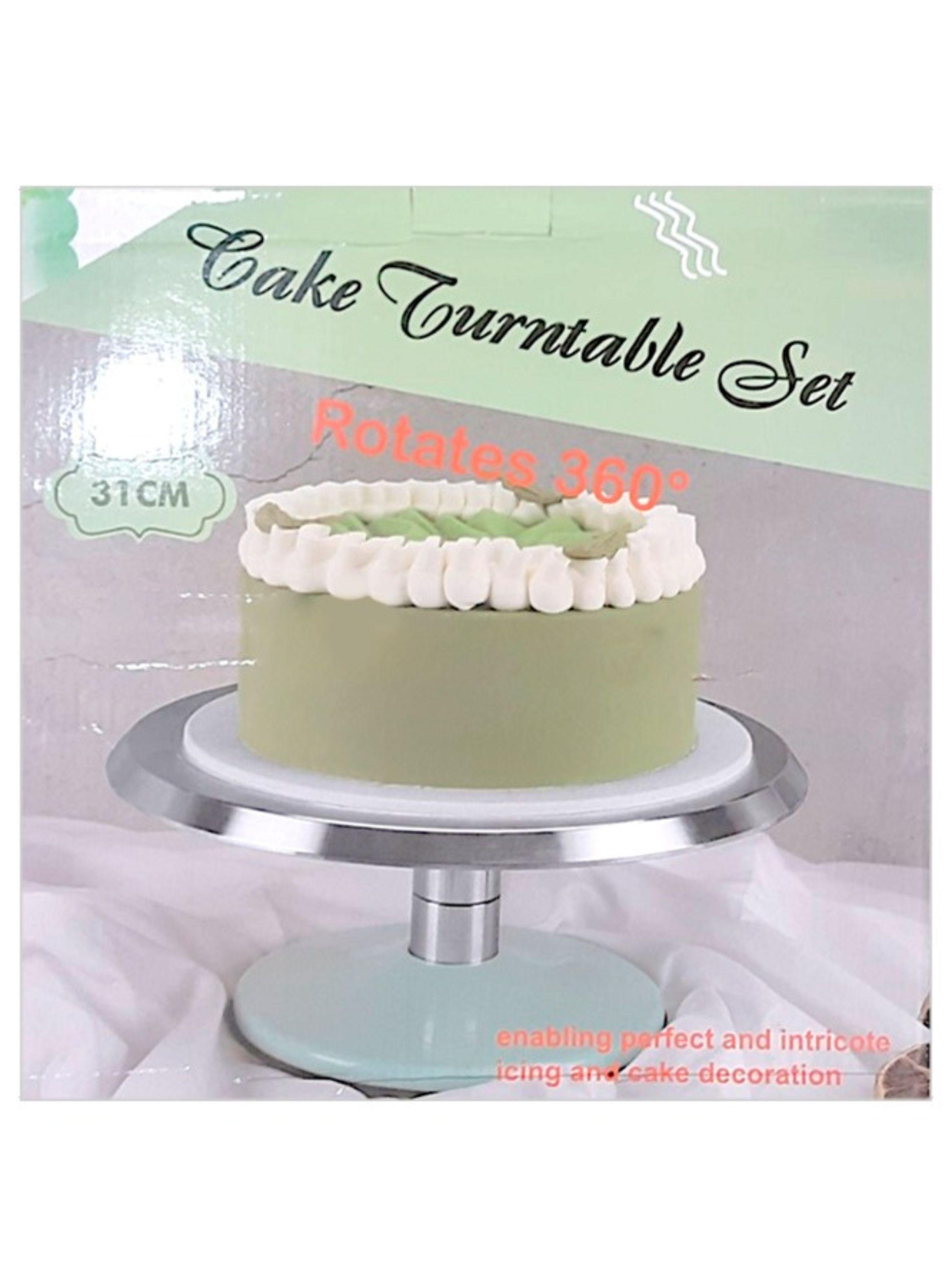 Plato Giratorio Bandeja Rotación 360° Aluminio 31 Cm-3