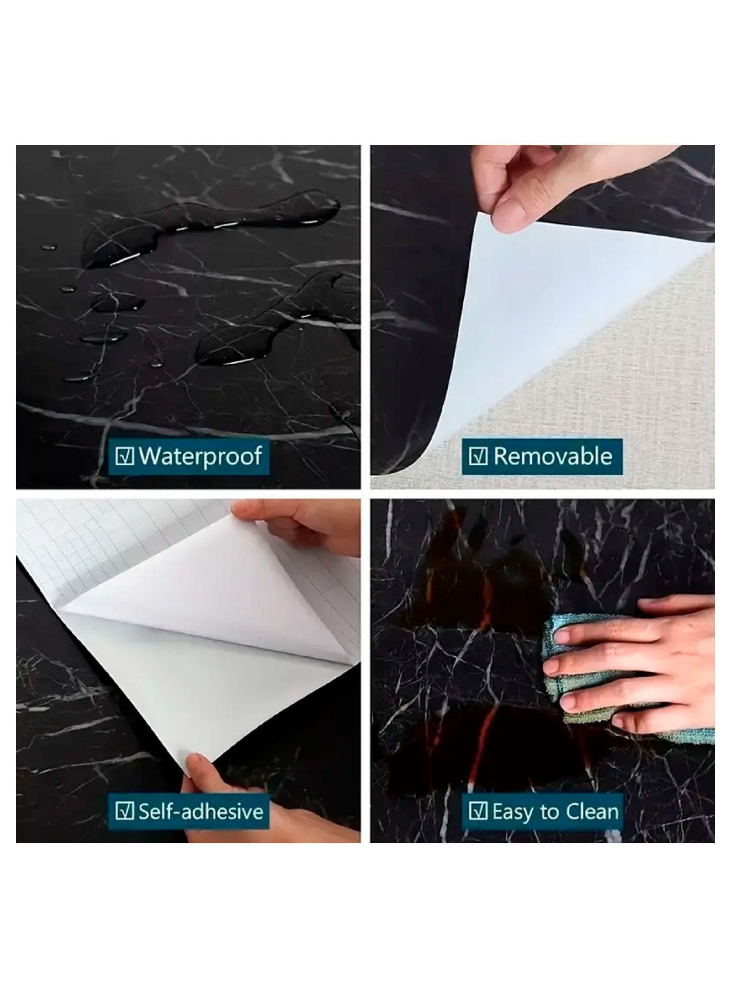 Papel Tapiz Adhesivo Mármol Impermeable Para Encimera Cajon 10m-5