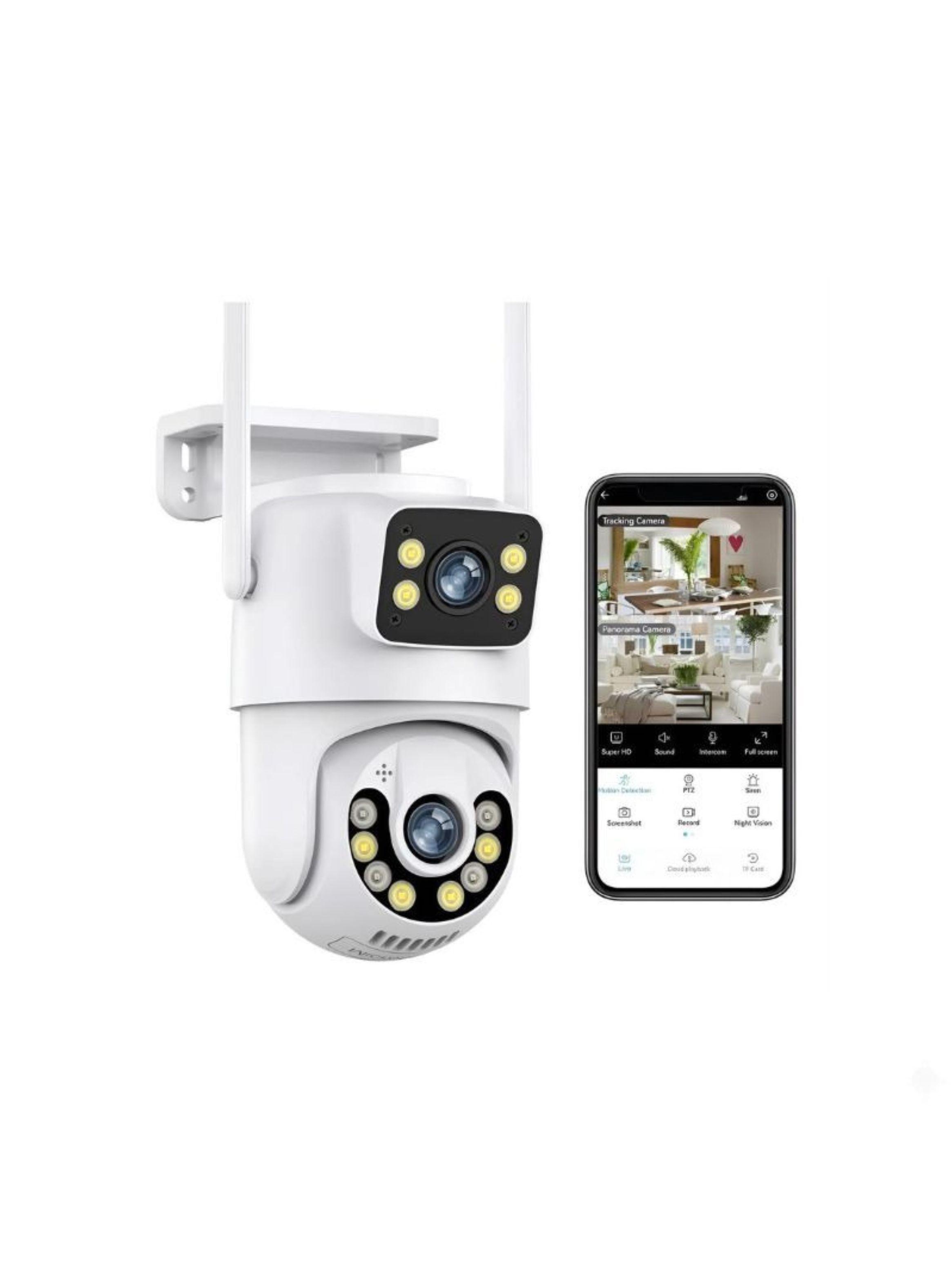 Cámara Seguridad Exterior Giratoria Wifi Ip66 -2