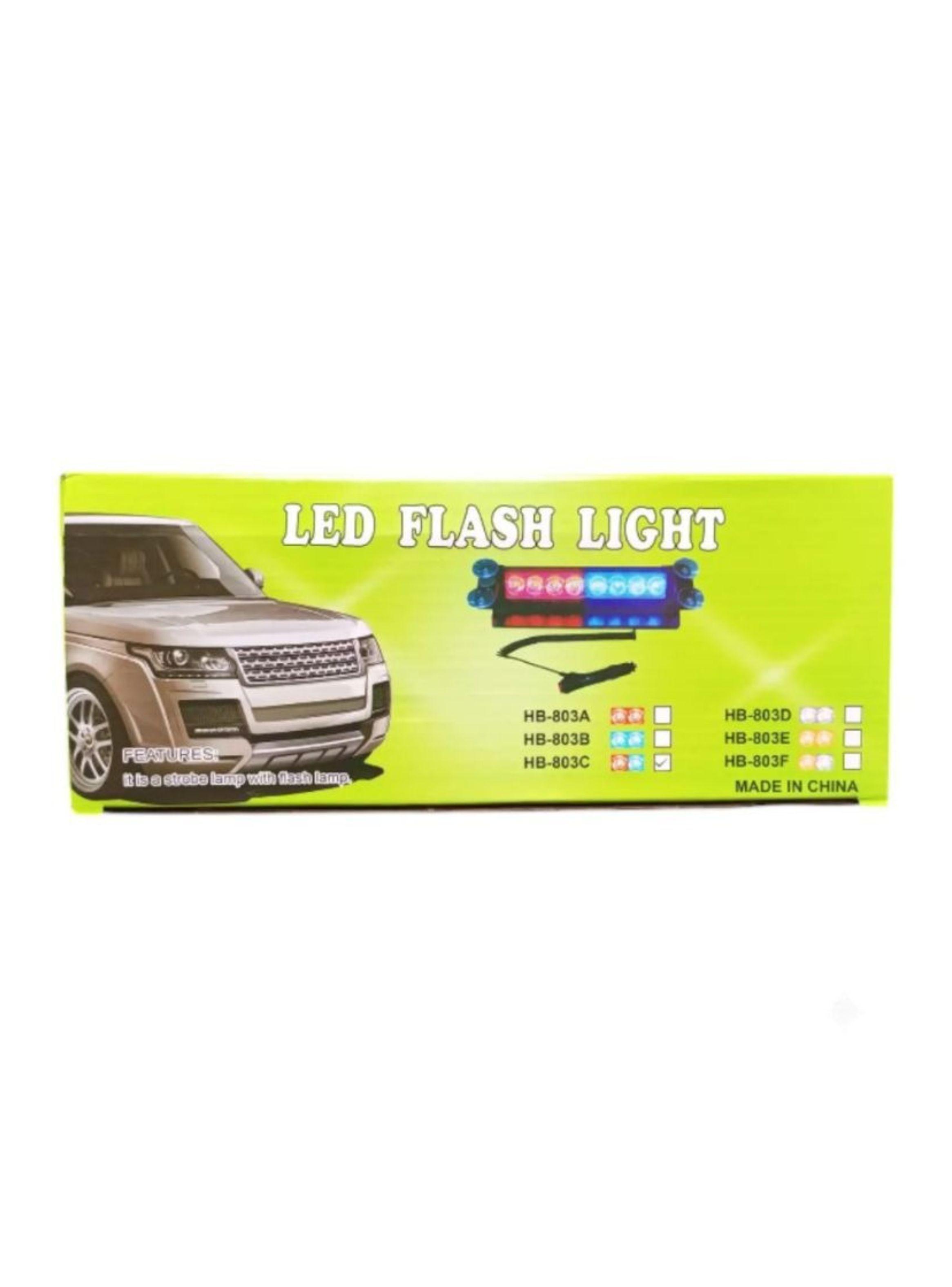 Faro Led Estroboscopico Escolta Emergencia Auto 12v 803-0