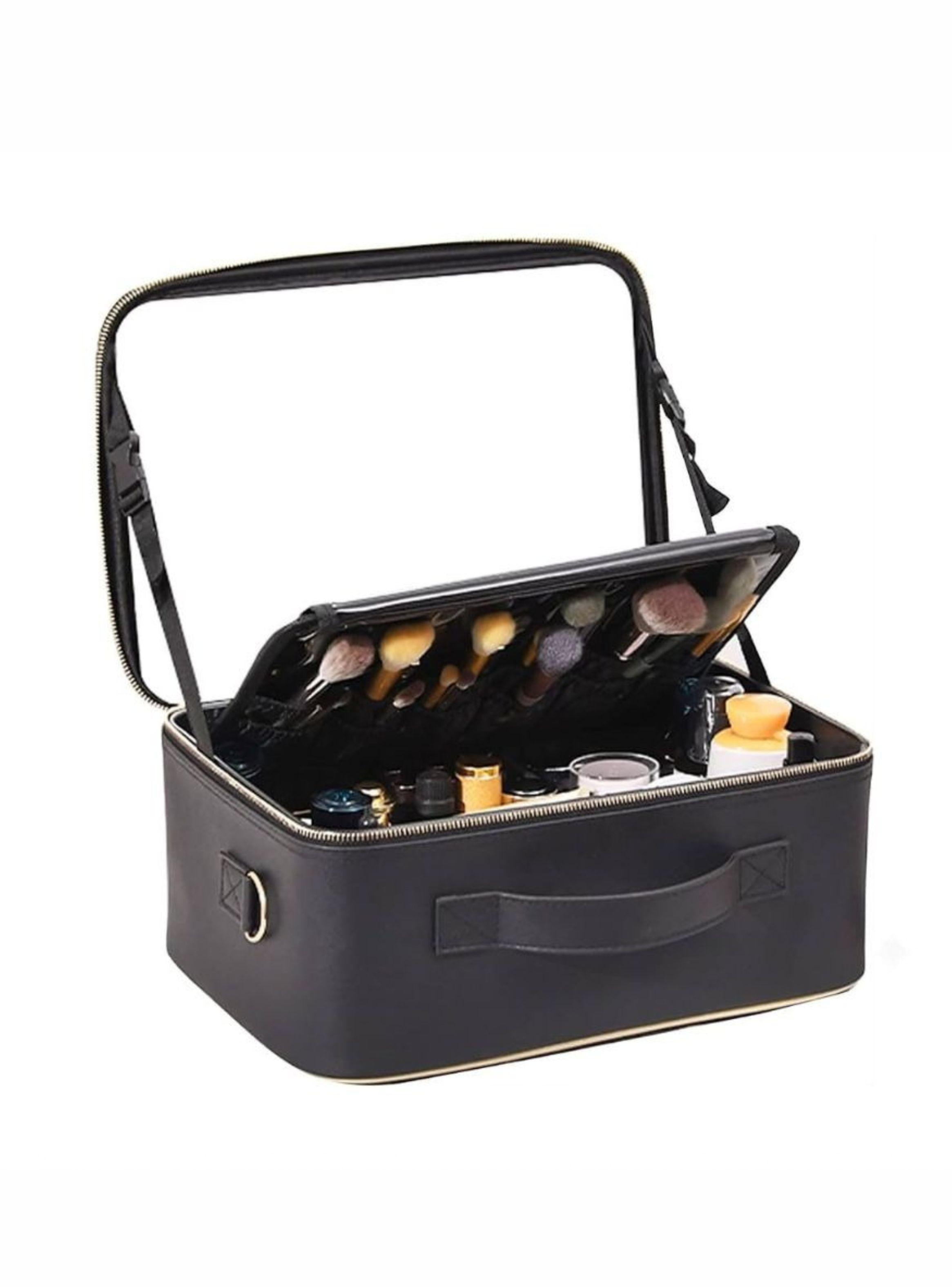 Bolso Organizador De Maquillaje Espejo Led Portátil -4