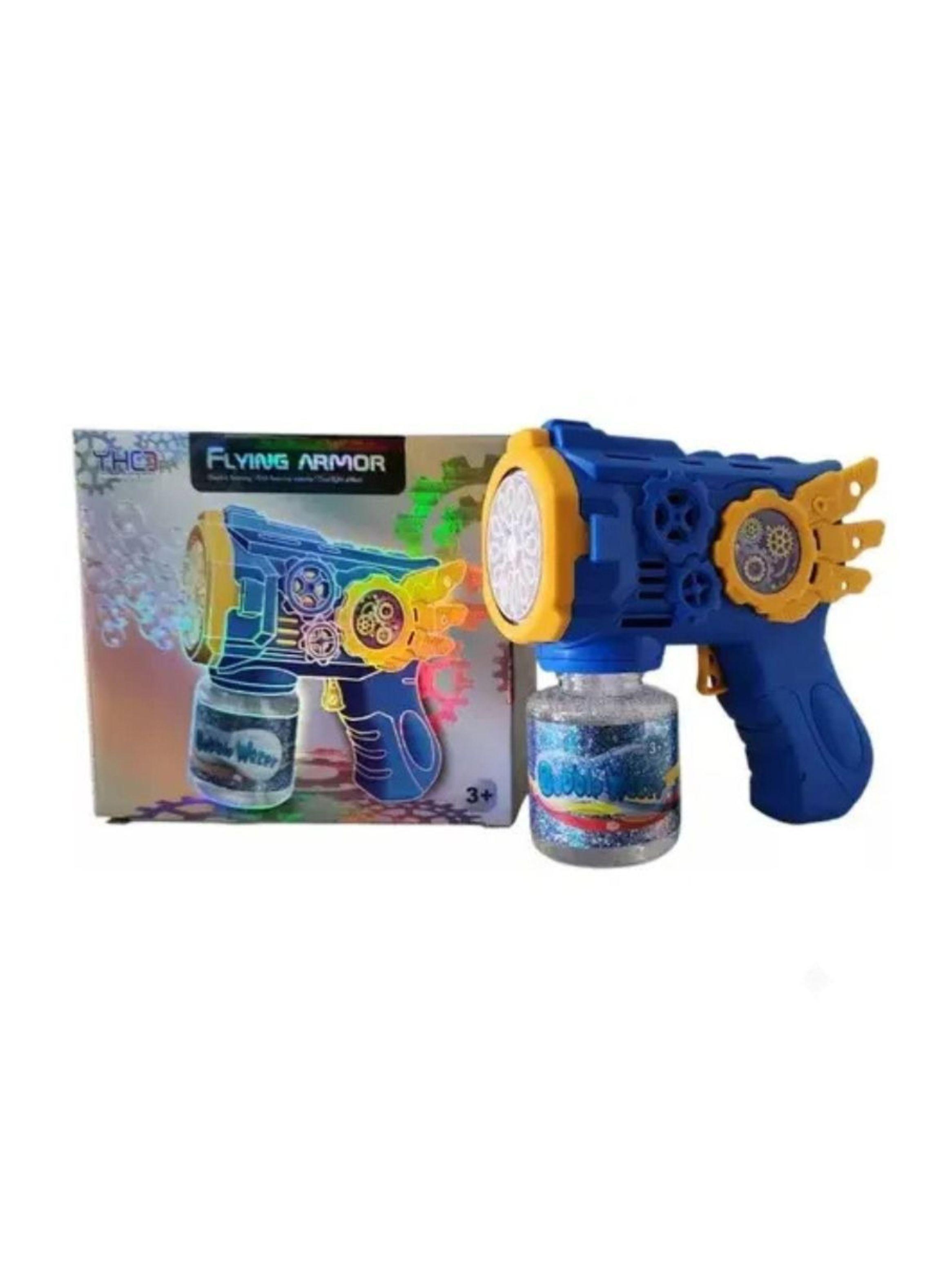 Pistola Lanza Burbujas Electrica Flying Armor Con Luces-1