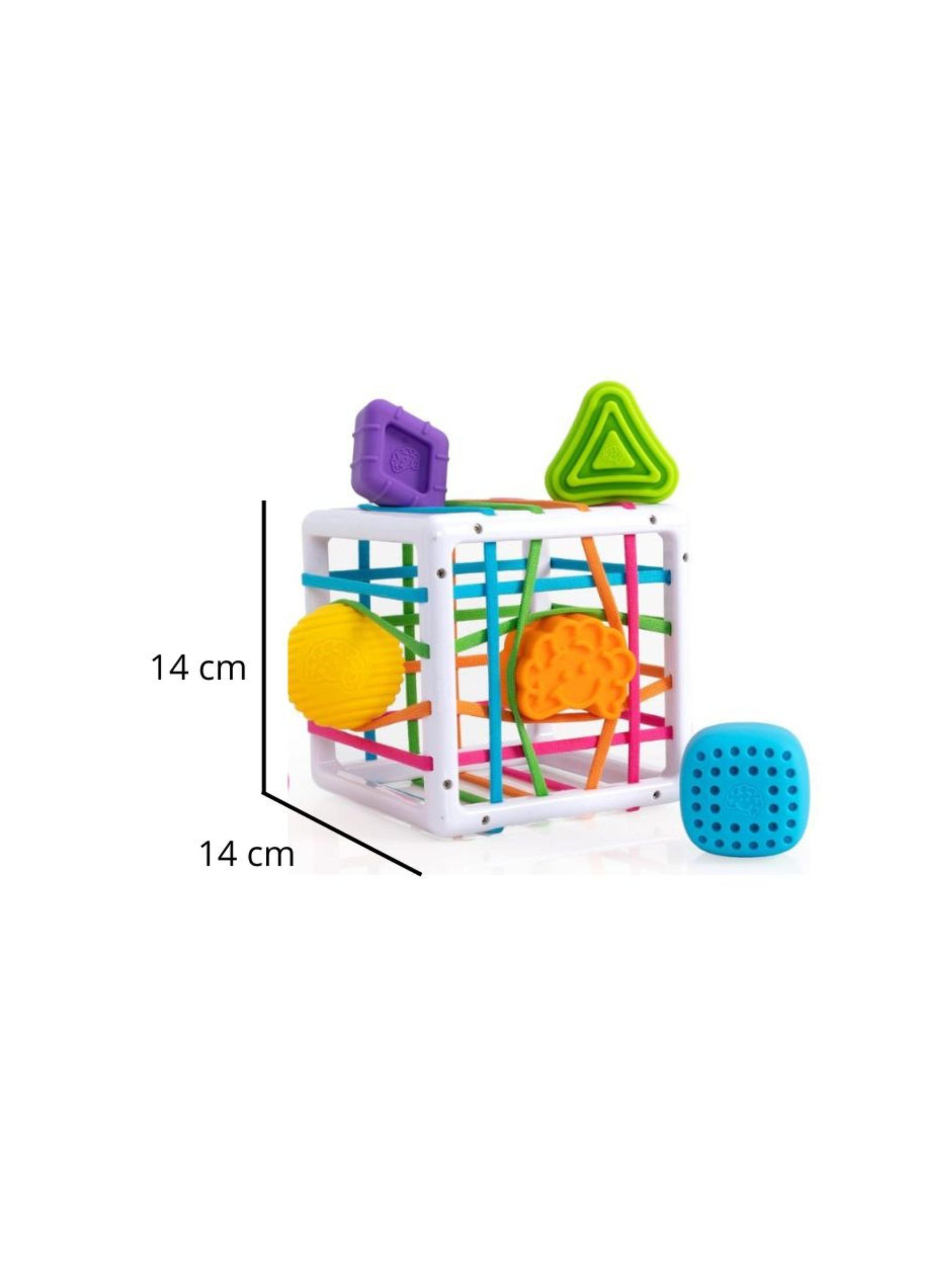 Juego Didáctico Cubo Sensorial Bebé Estimulación 6 Piezas-2