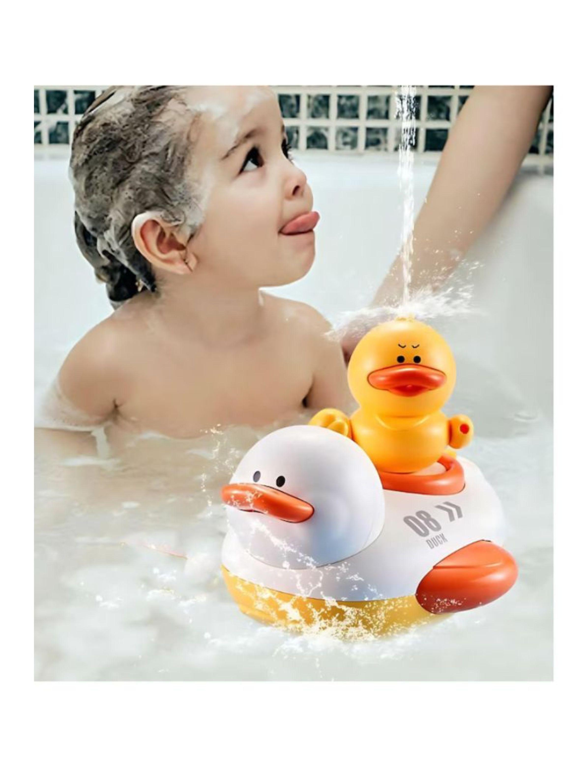Juguete De Ducha Para Tina Bebé Regadera Patos Eléctrico-2
