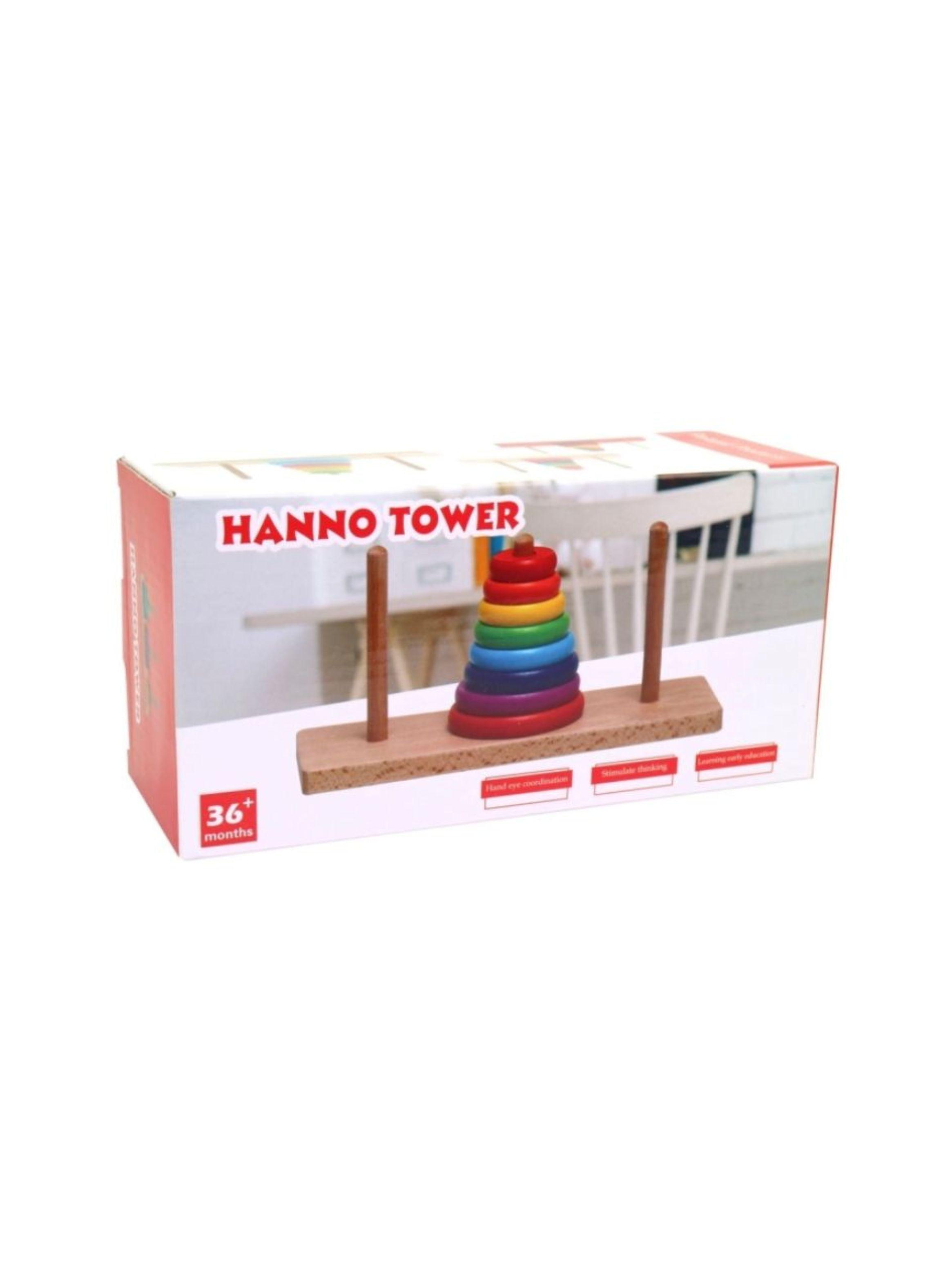 Torre De Madera Apilable Clásica Juguete Para Niños-3
