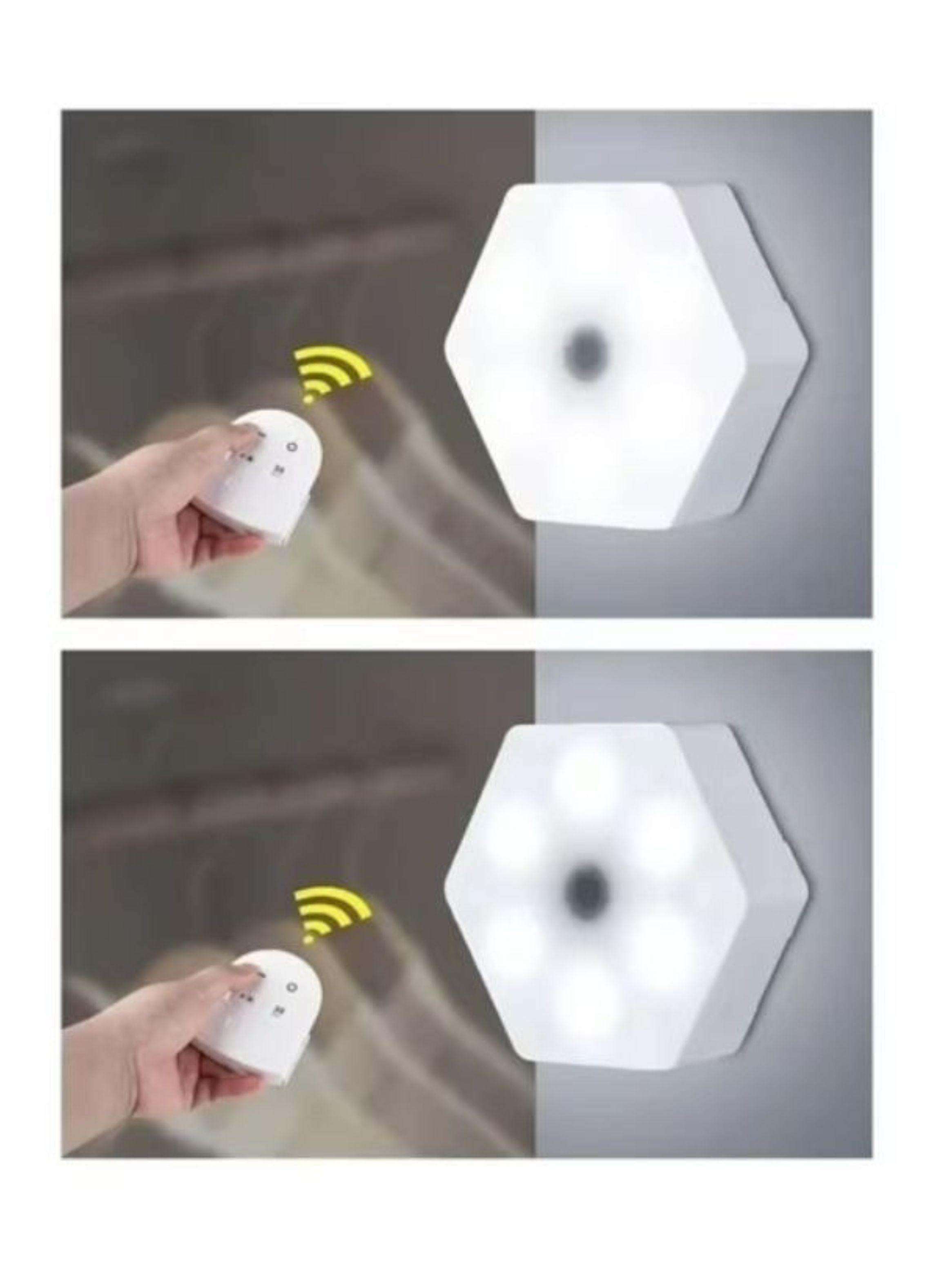  Luces Led Hexagonales Con Control Remoto Set X3 Inalámbrico-2