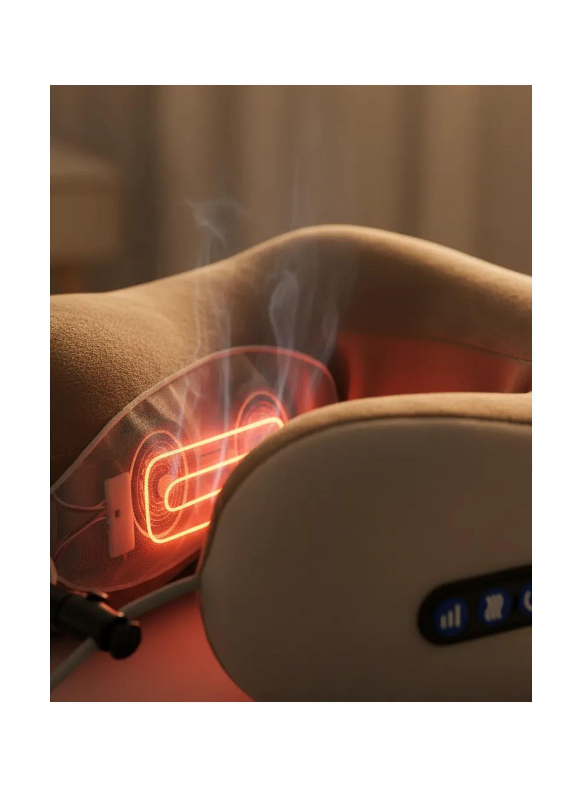 Almohada Masajeadora Cuello Cervical Electrica Inalámbrica-2
