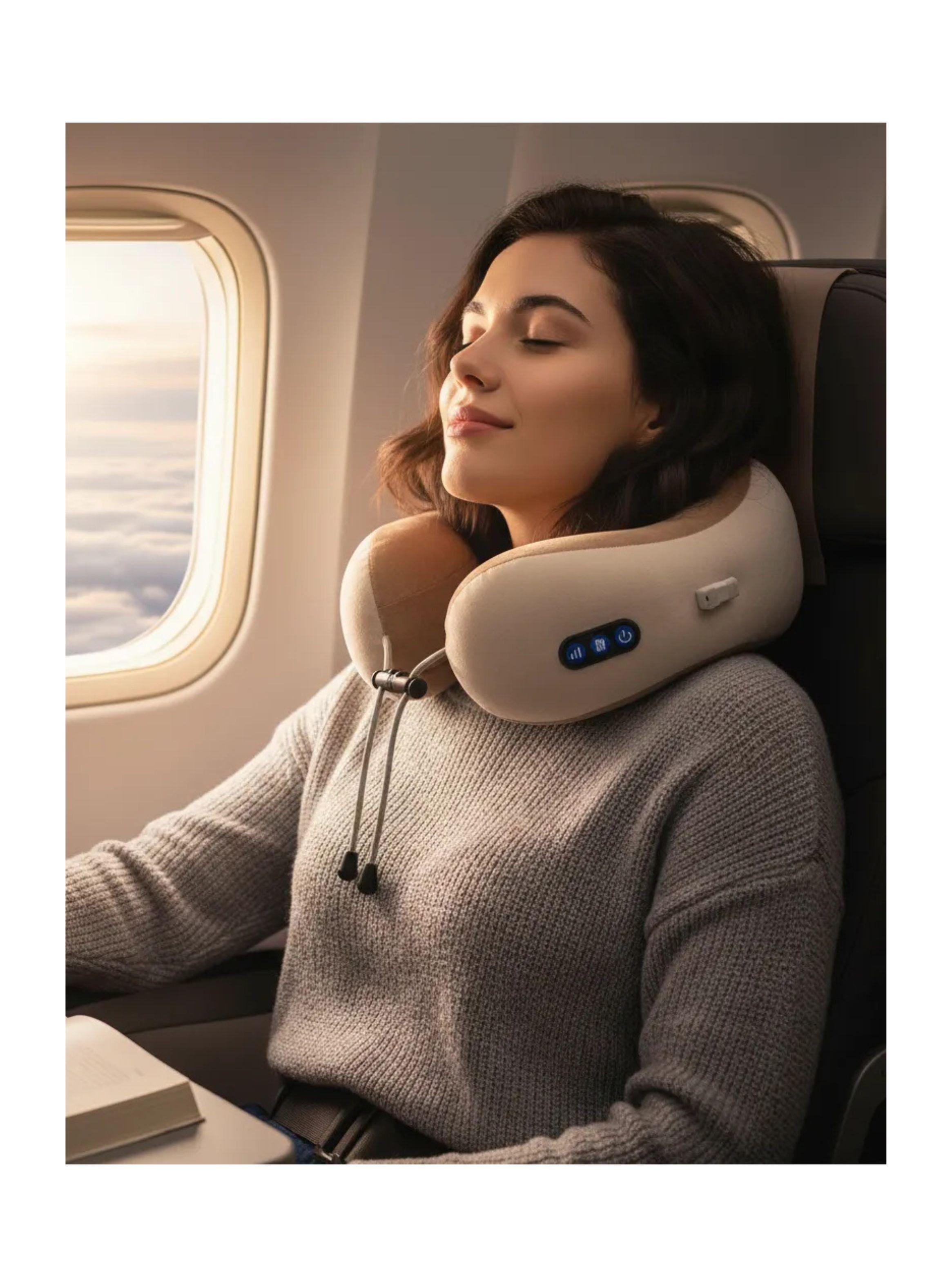 Almohada Masajeadora Cuello Cervical Electrica Inalámbrica-4
