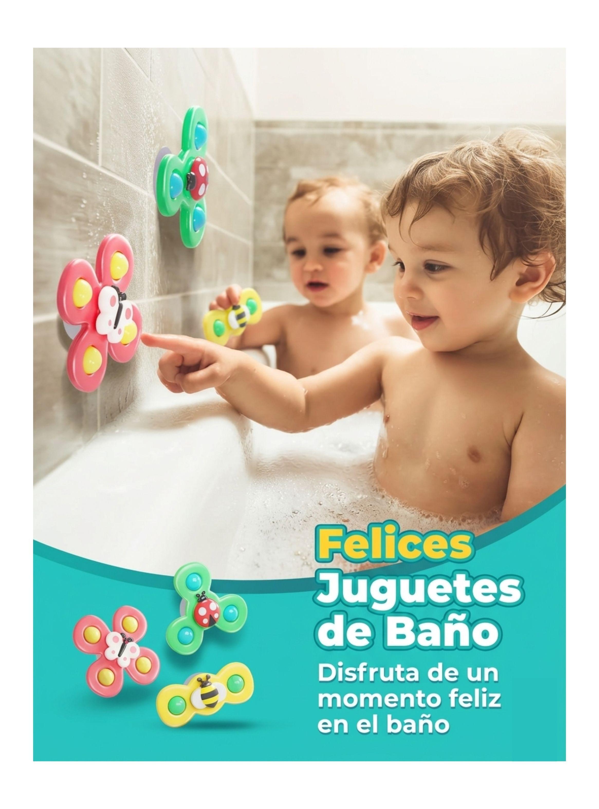 Juguete Sensorial Giratorio Spinner Ventosa Bebe 3 Piezas-2