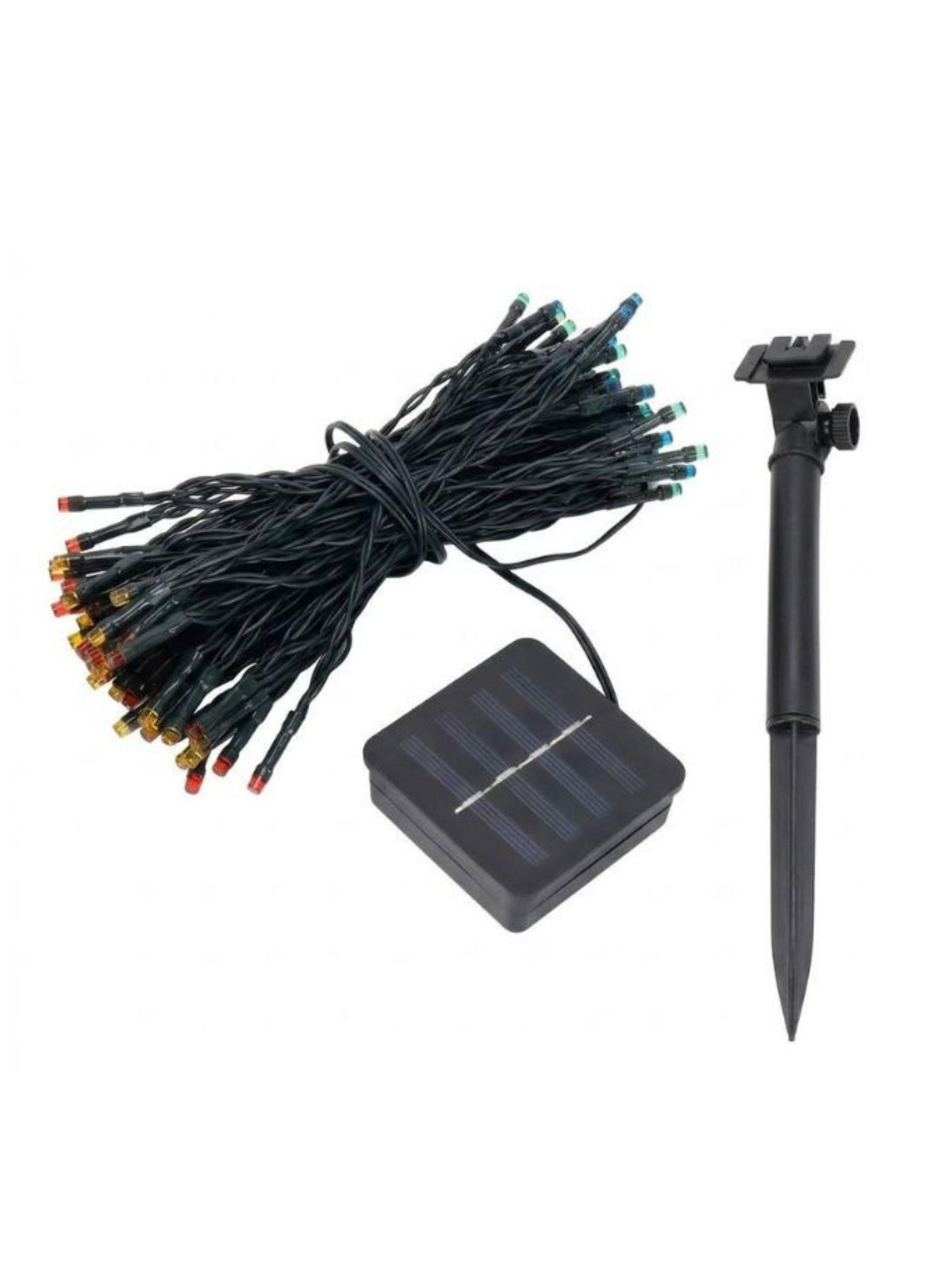 Guirnalda Luces Solares 100 Led Decoracion Jardin Terraza 200m-0