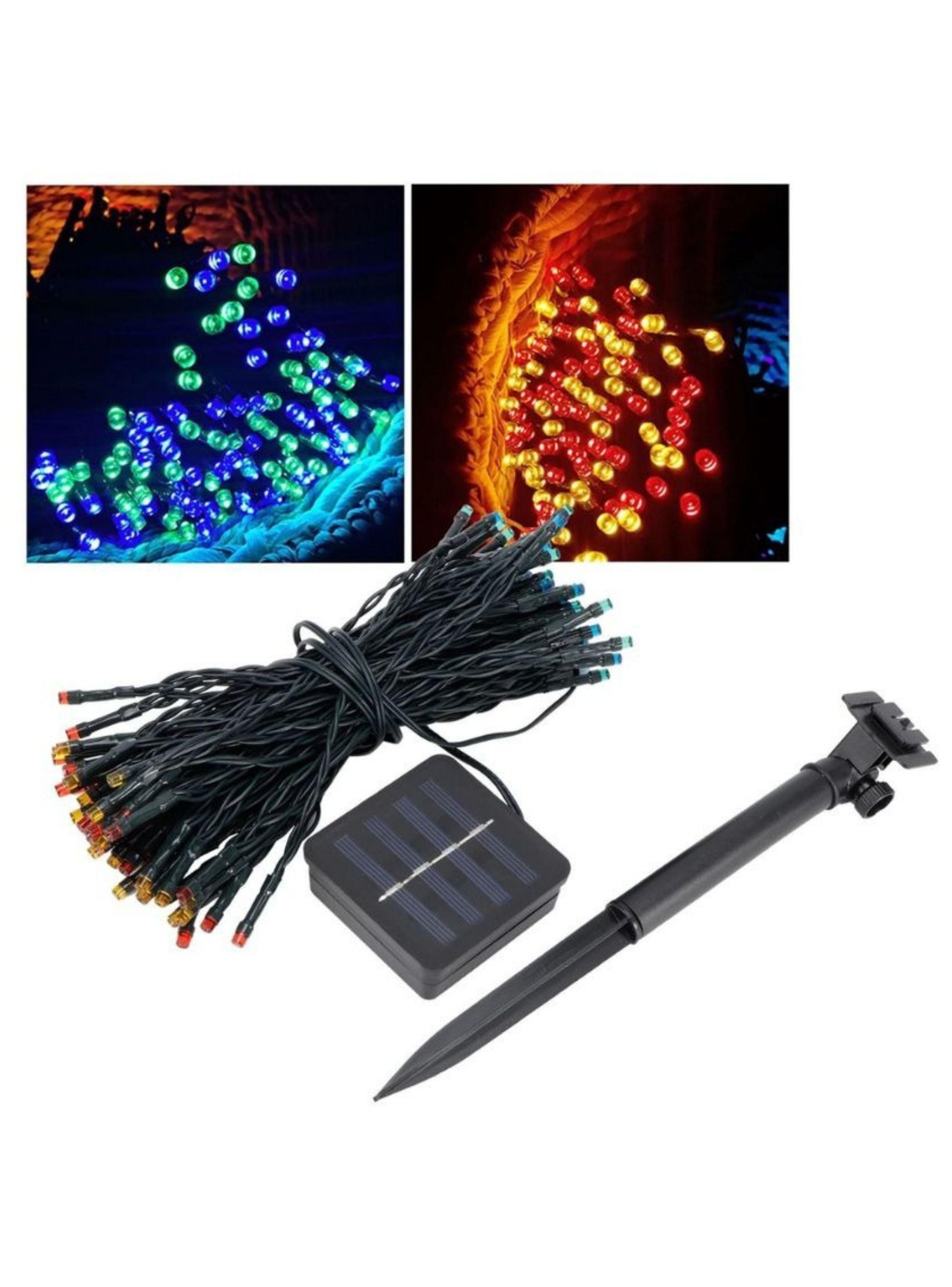 Guirnalda Luces Solares 100 Led Decoracion Jardin Terraza 200m-3