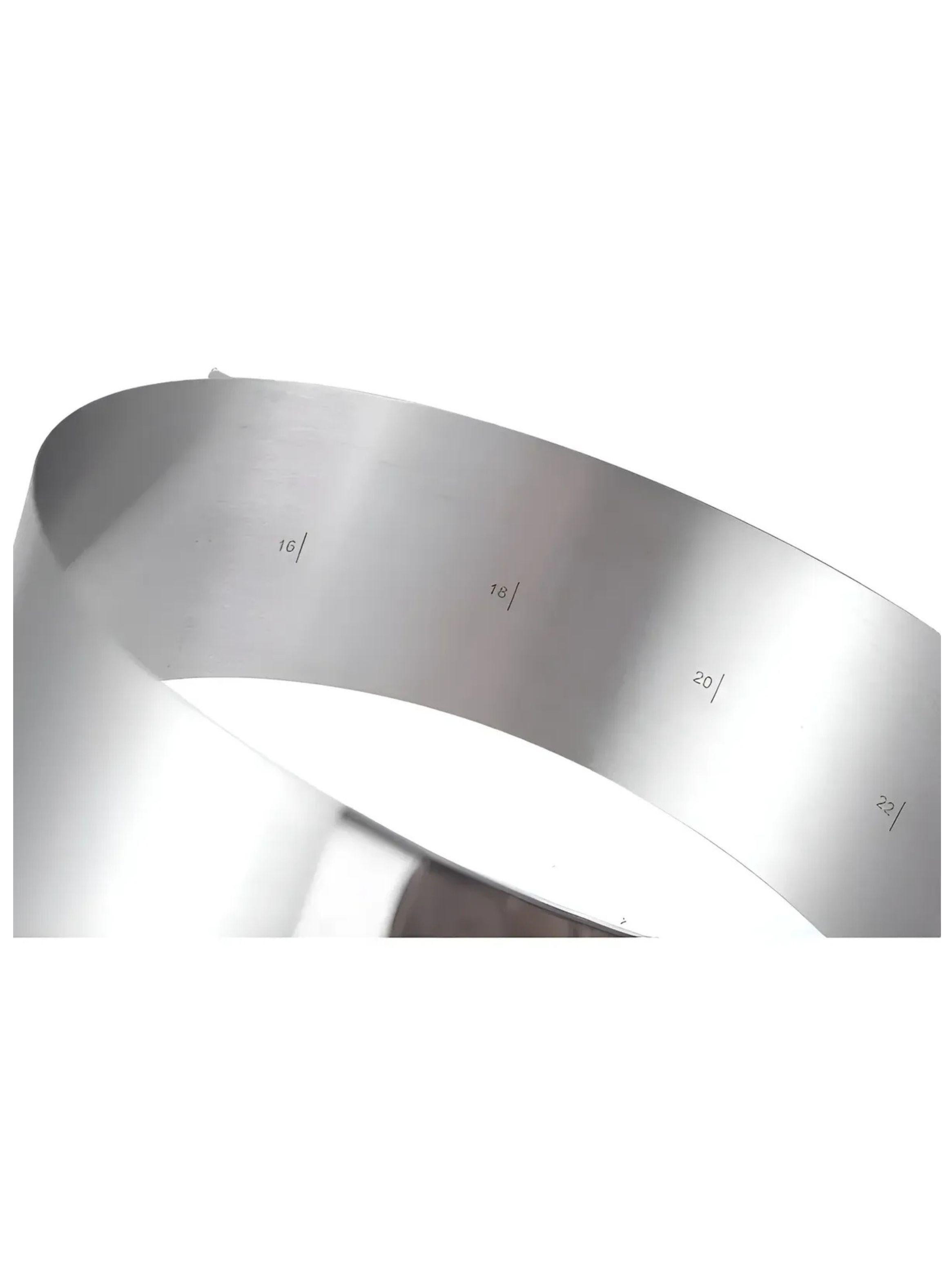Molde Aro Ajustable Tortas Repostería 15 A 30 Cm Inoxidable-2