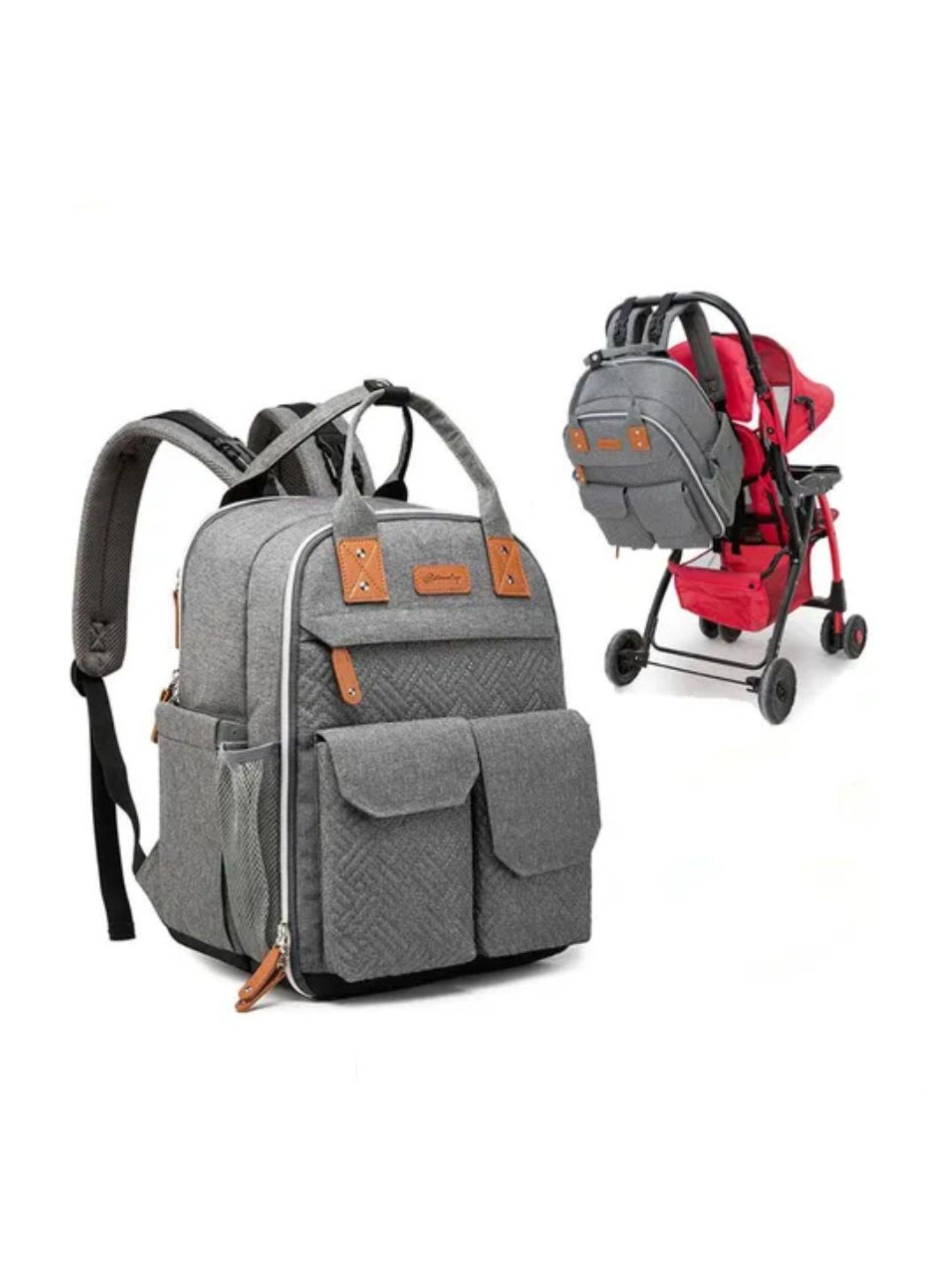 Bolso Mochila Impermeable Multifuncional Pañalera-3