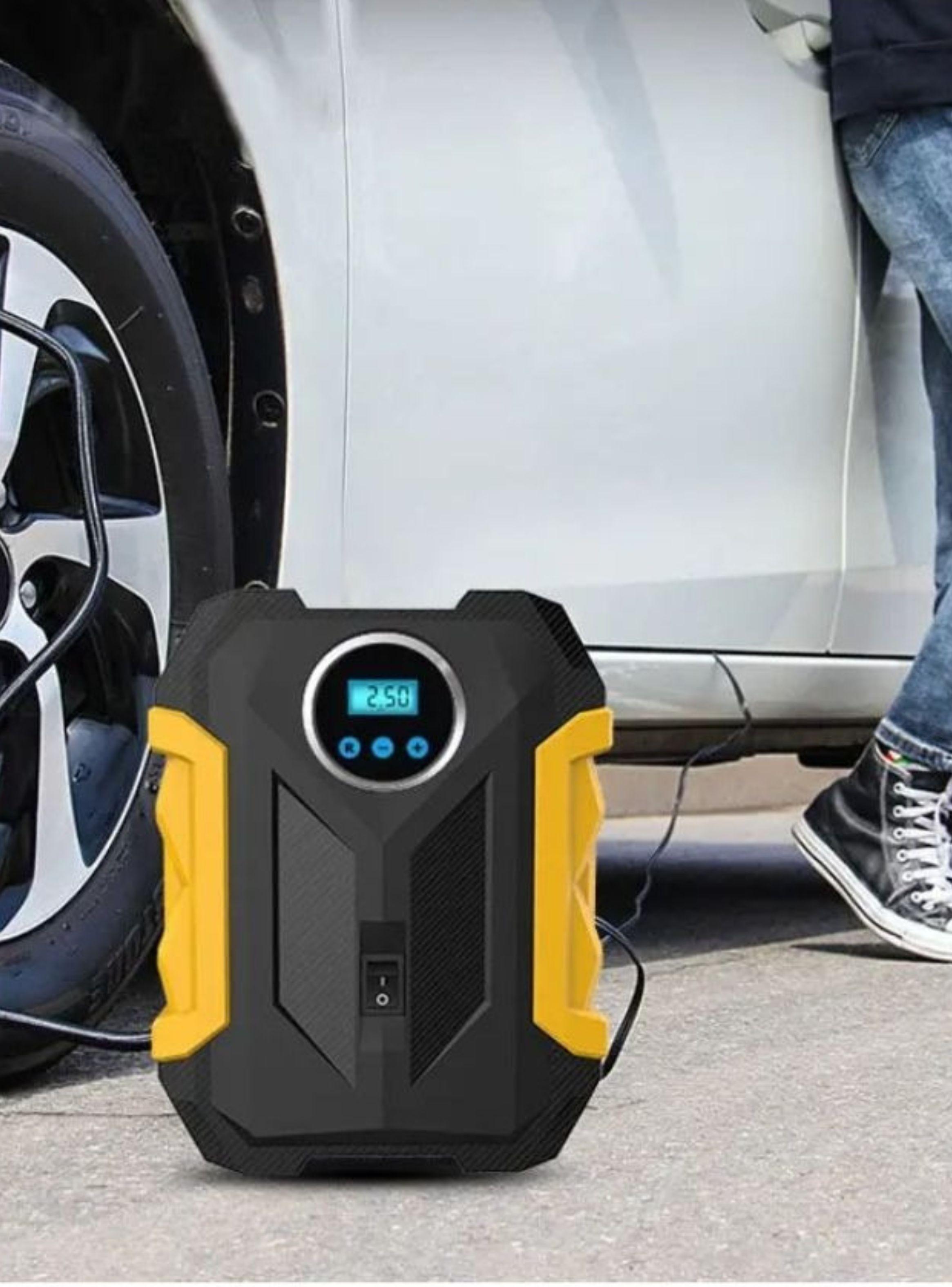 Compresor Aire Portátil Digital 12V Inflador Neumáticos Auto-4