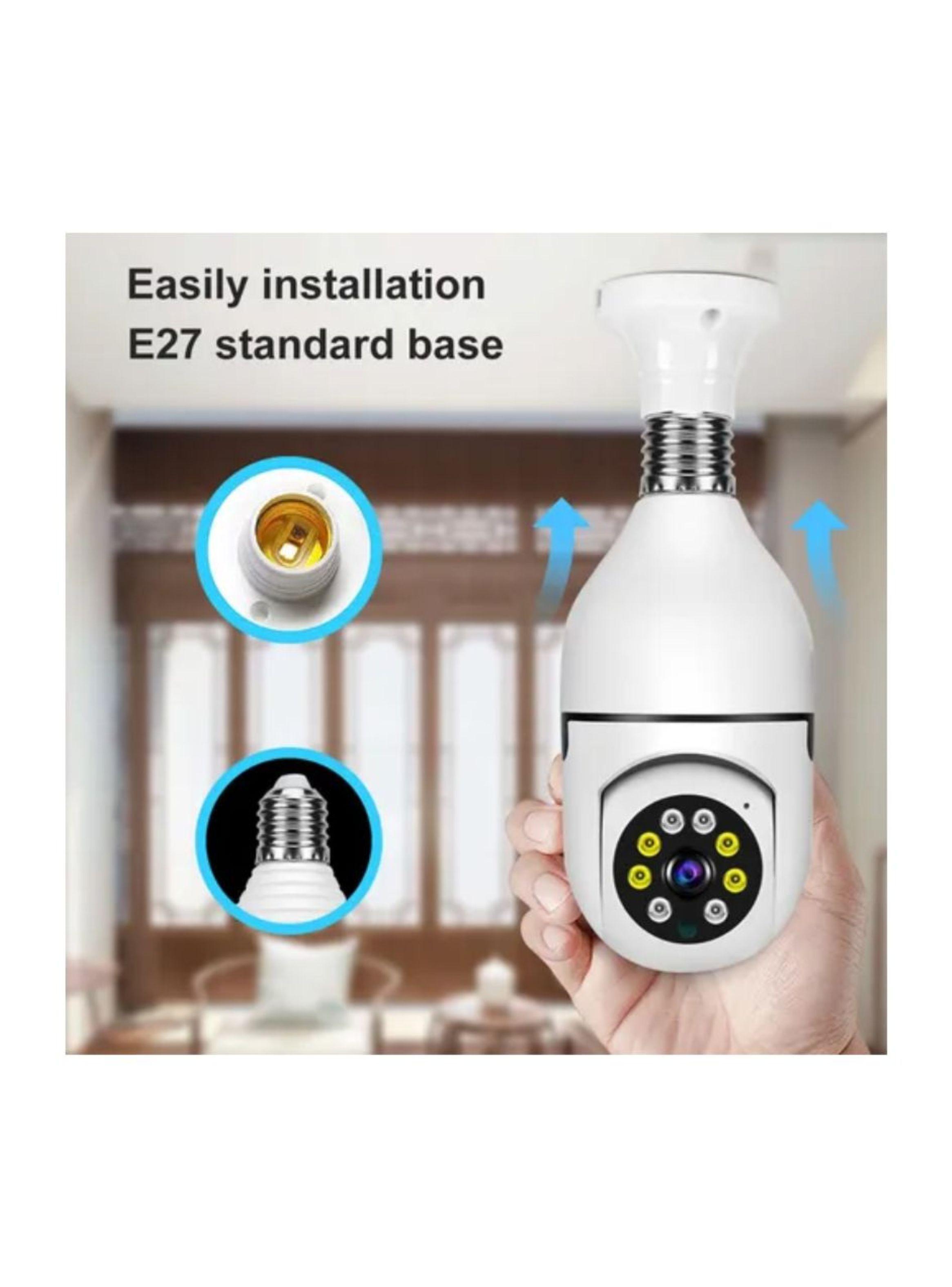 Cámara De Seguridad Aplicación WiFi Ampolleta 360-4