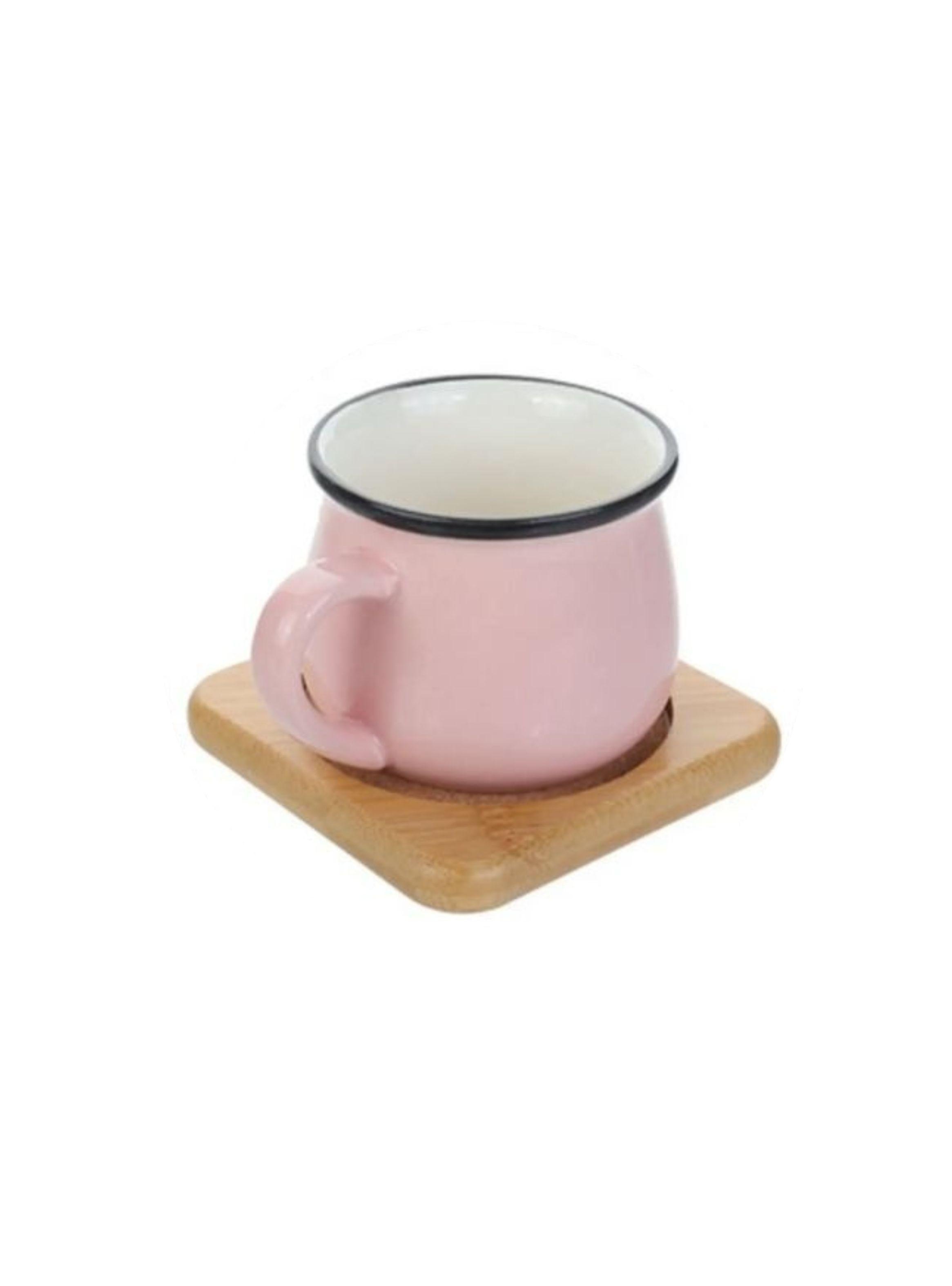 Set 5 Posavasos De Bambú Cuadrados Madera Con Soporte-3