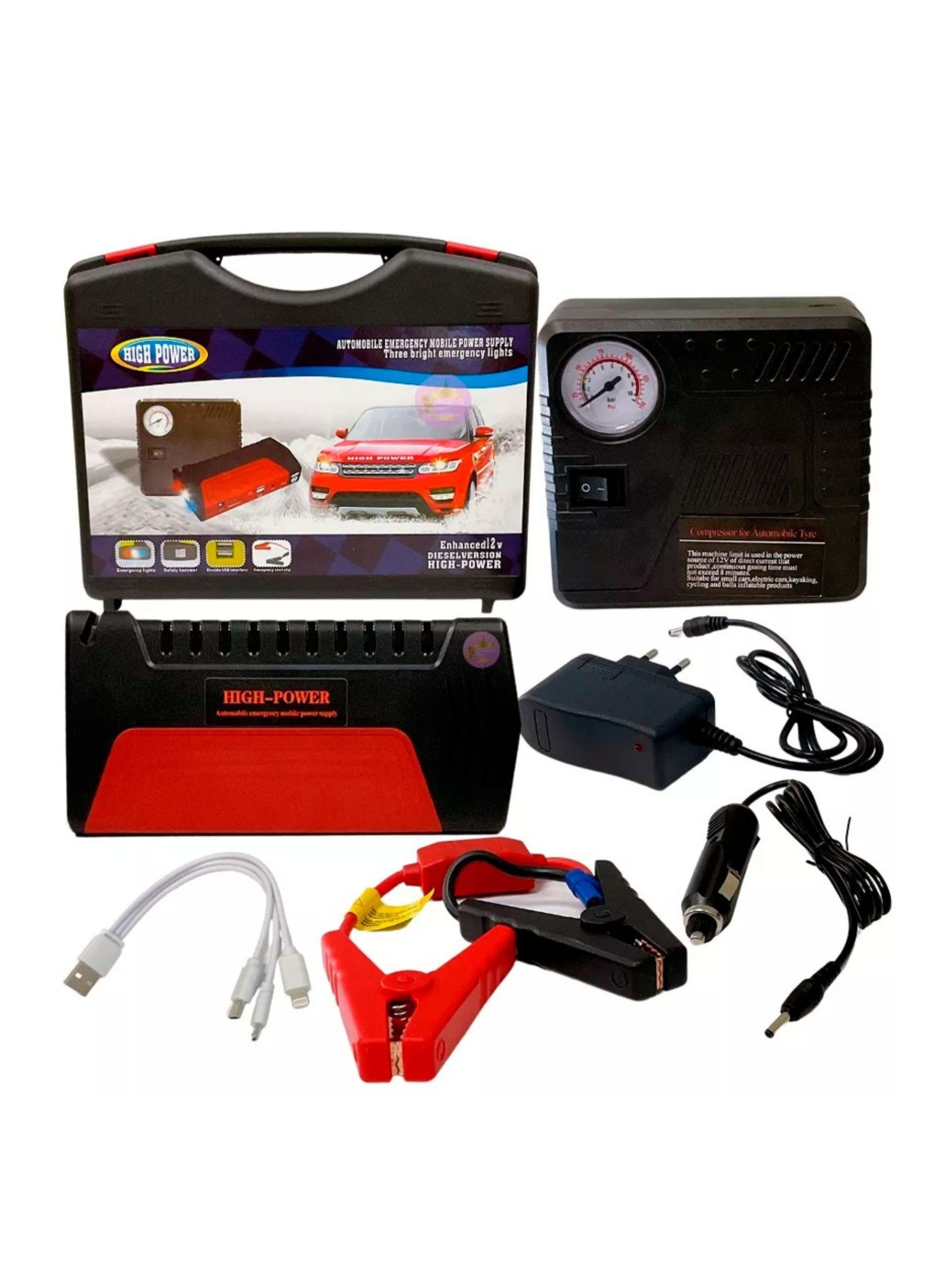 Partidor Batería De Auto Moto Kit Cargador Portátil 12v-3