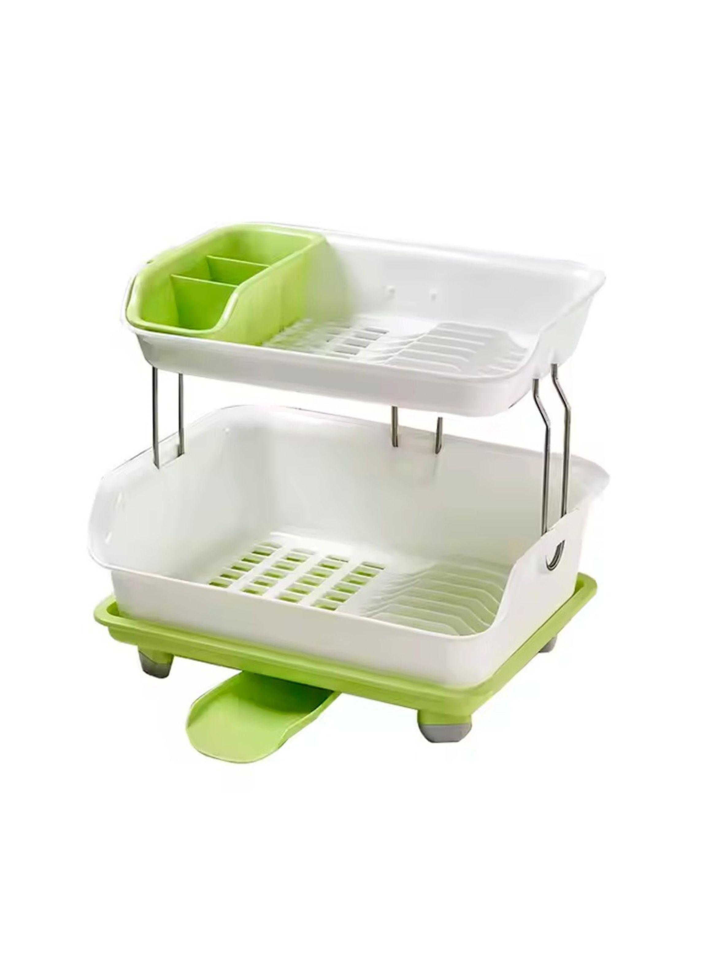Escurridor Secador De Platos Multifuncional De 2 Niveles-2