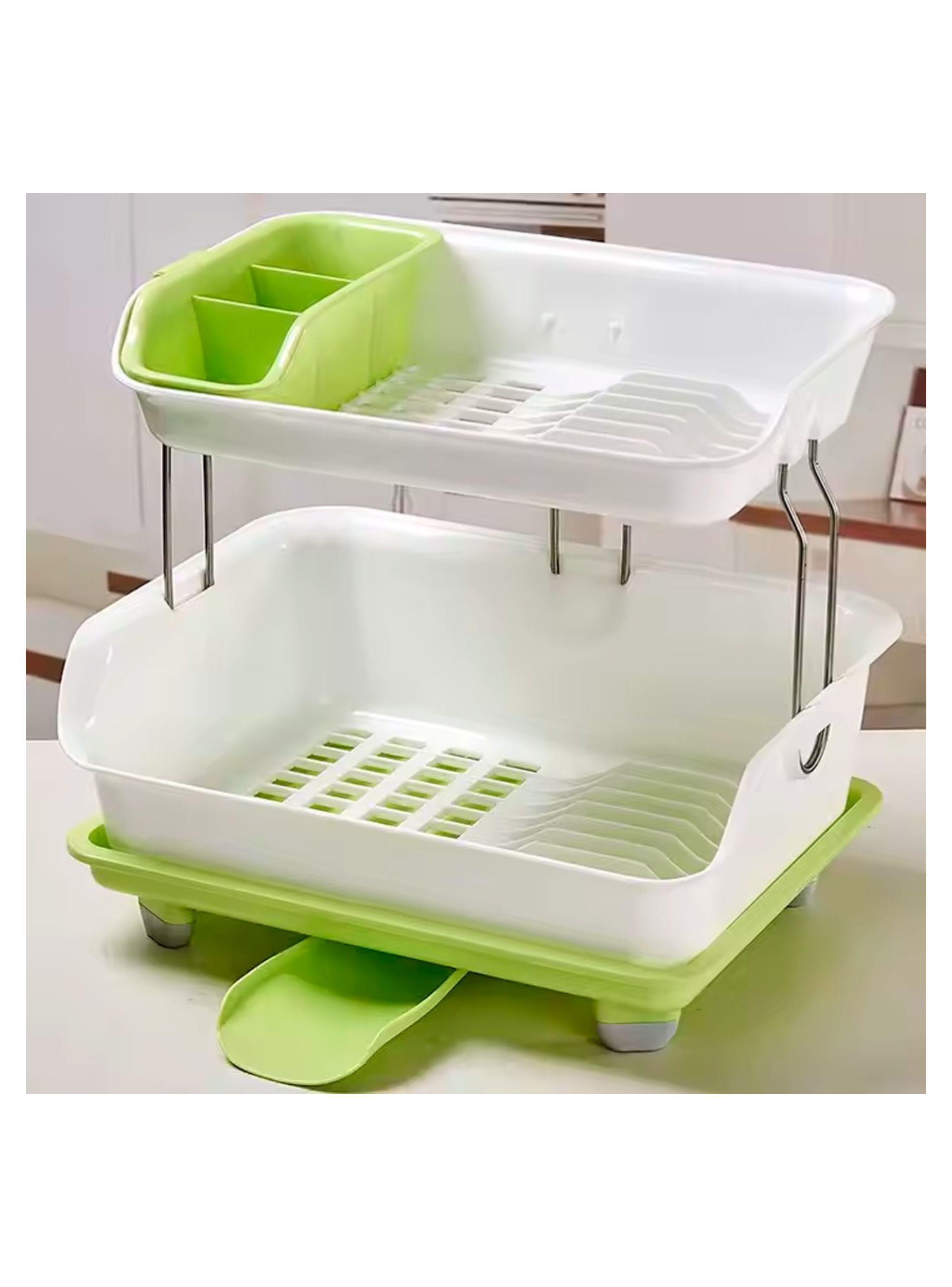 Escurridor Secador De Platos Multifuncional De 2 Niveles-4