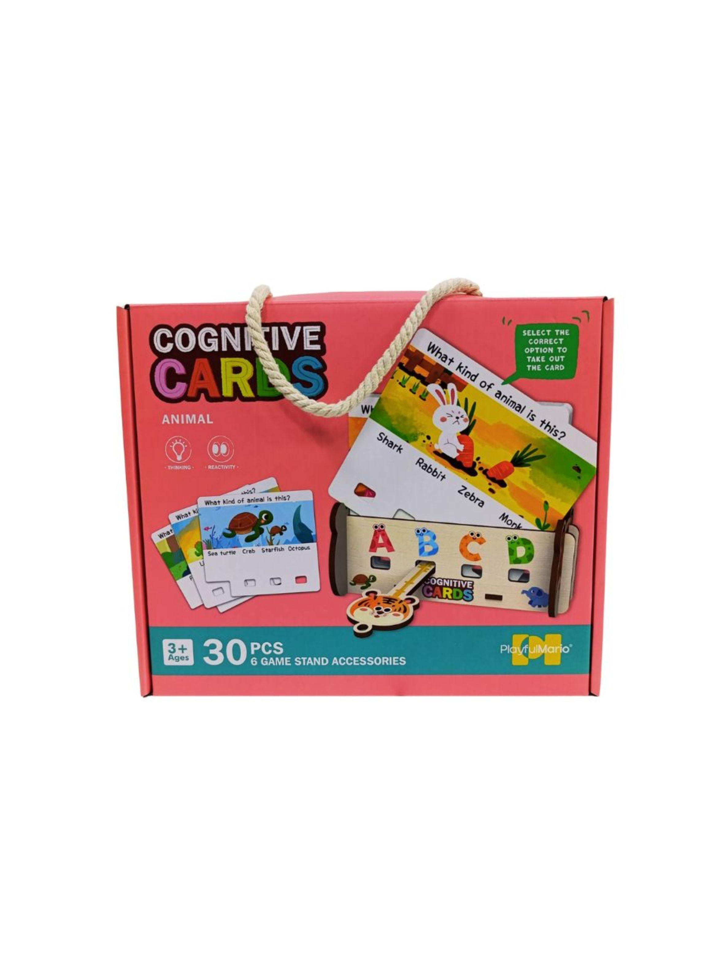 Puzzle Cognitivo Animales Con Tarjetas 30 Piezas-0