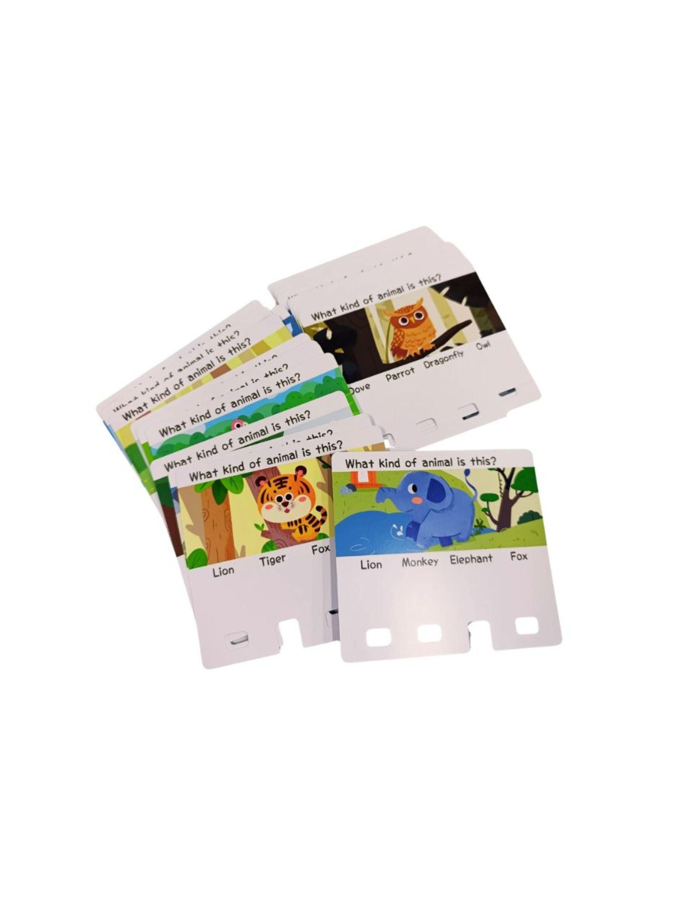 Puzzle Cognitivo Animales Con Tarjetas 30 Piezas-2