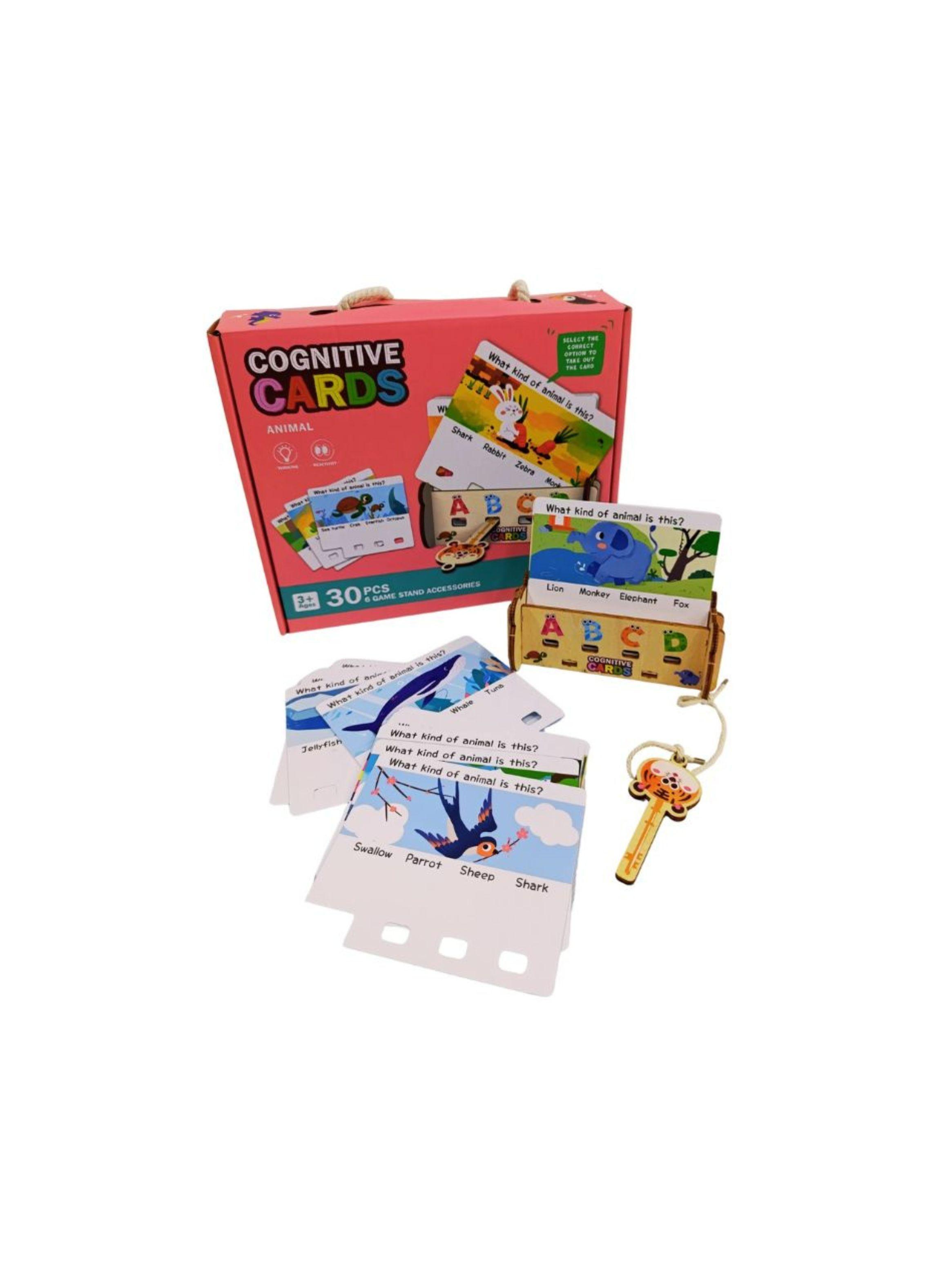 Puzzle Cognitivo Animales Con Tarjetas 30 Piezas-3