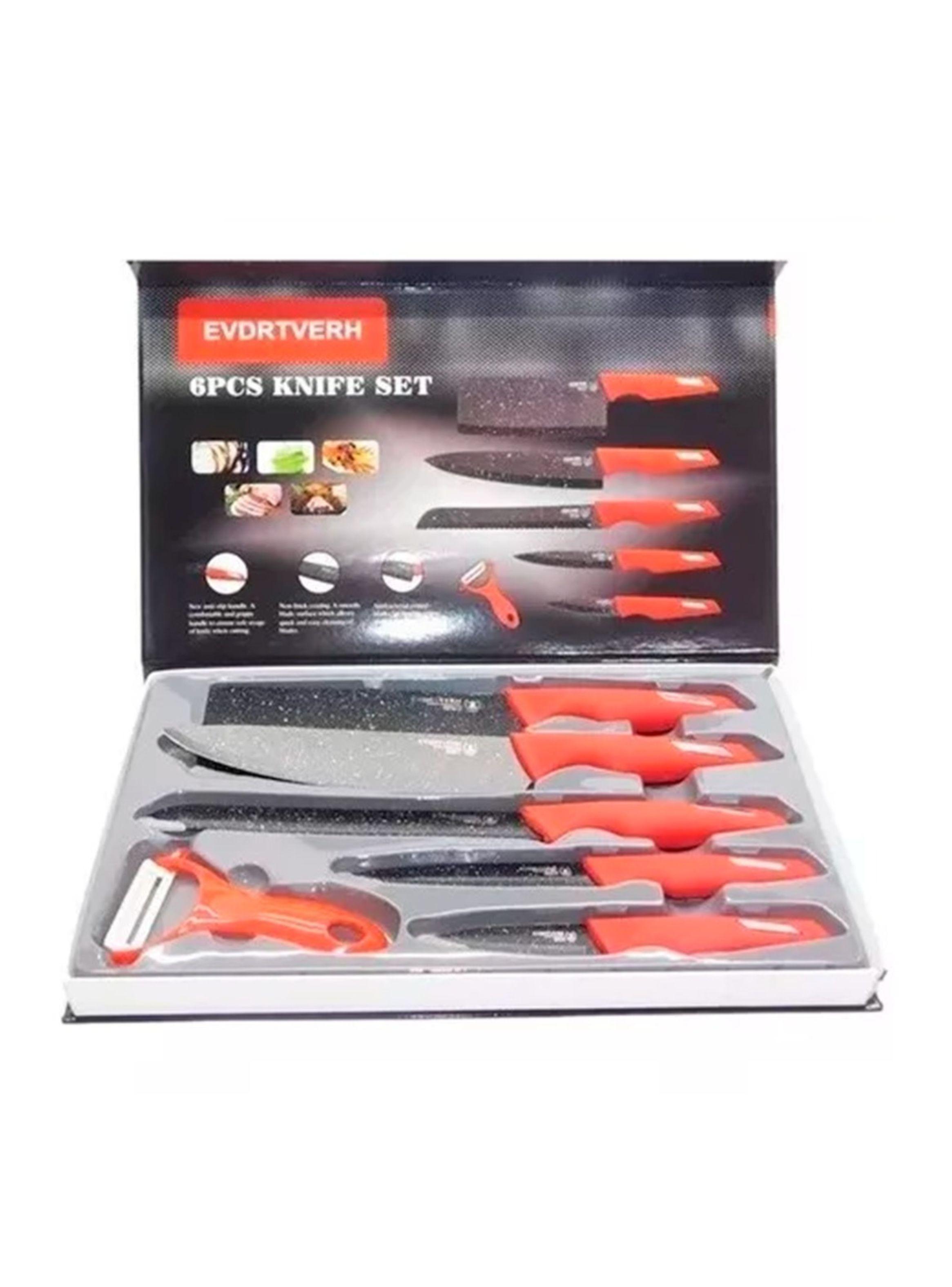 Set de 6 Cuchillos Profesionales para Chef y Cocina-2