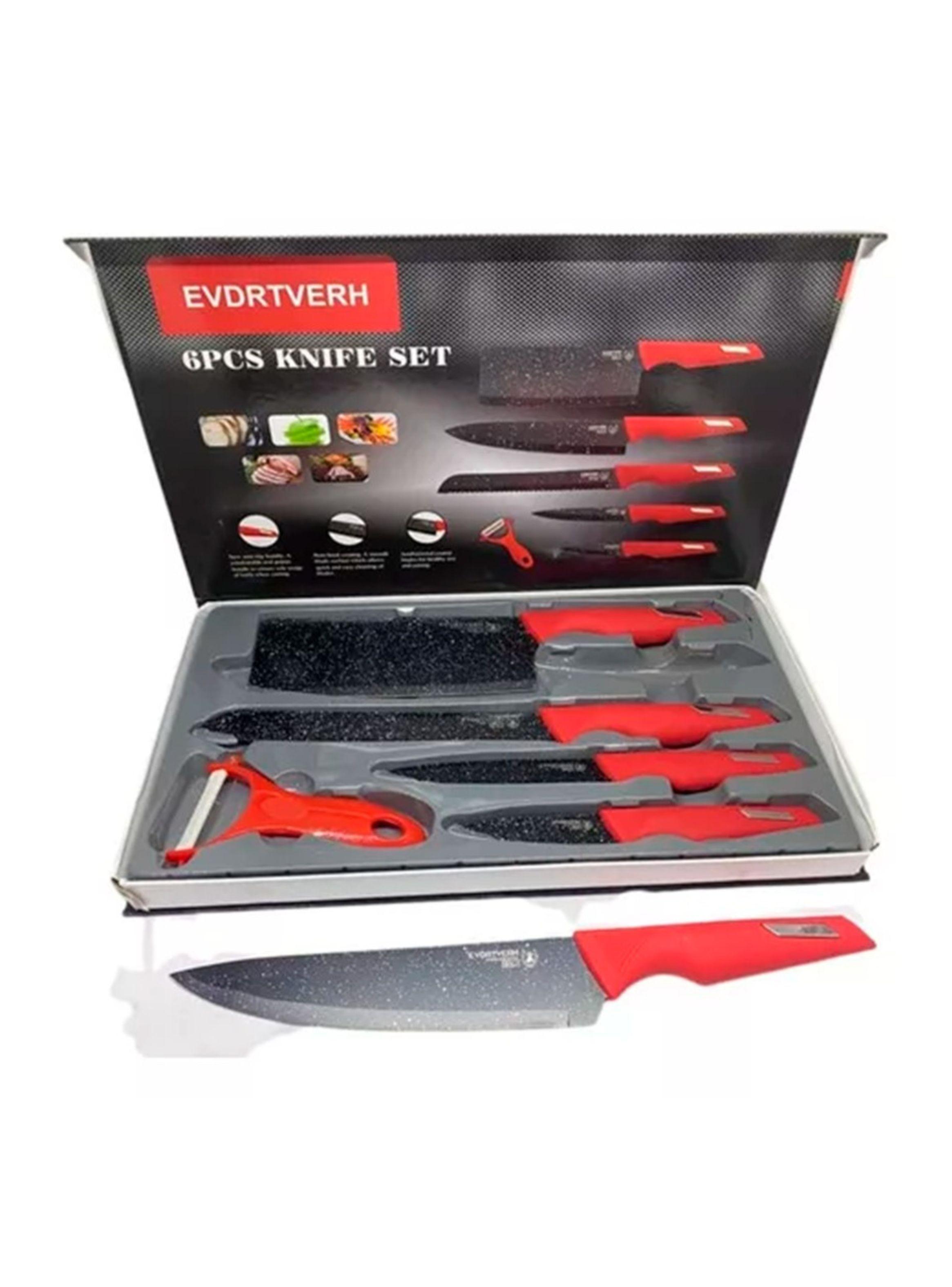Set de 6 Cuchillos Profesionales para Chef y Cocina-3