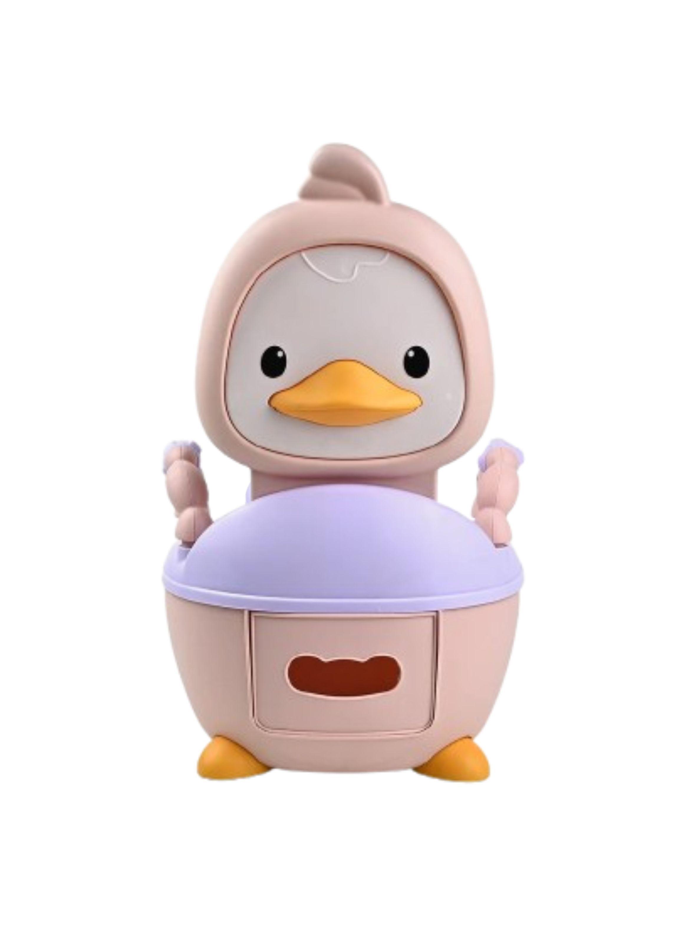 Bacinica Pelela Infantil Diseño Pato Asiento Acolchado y Ergonómico-0