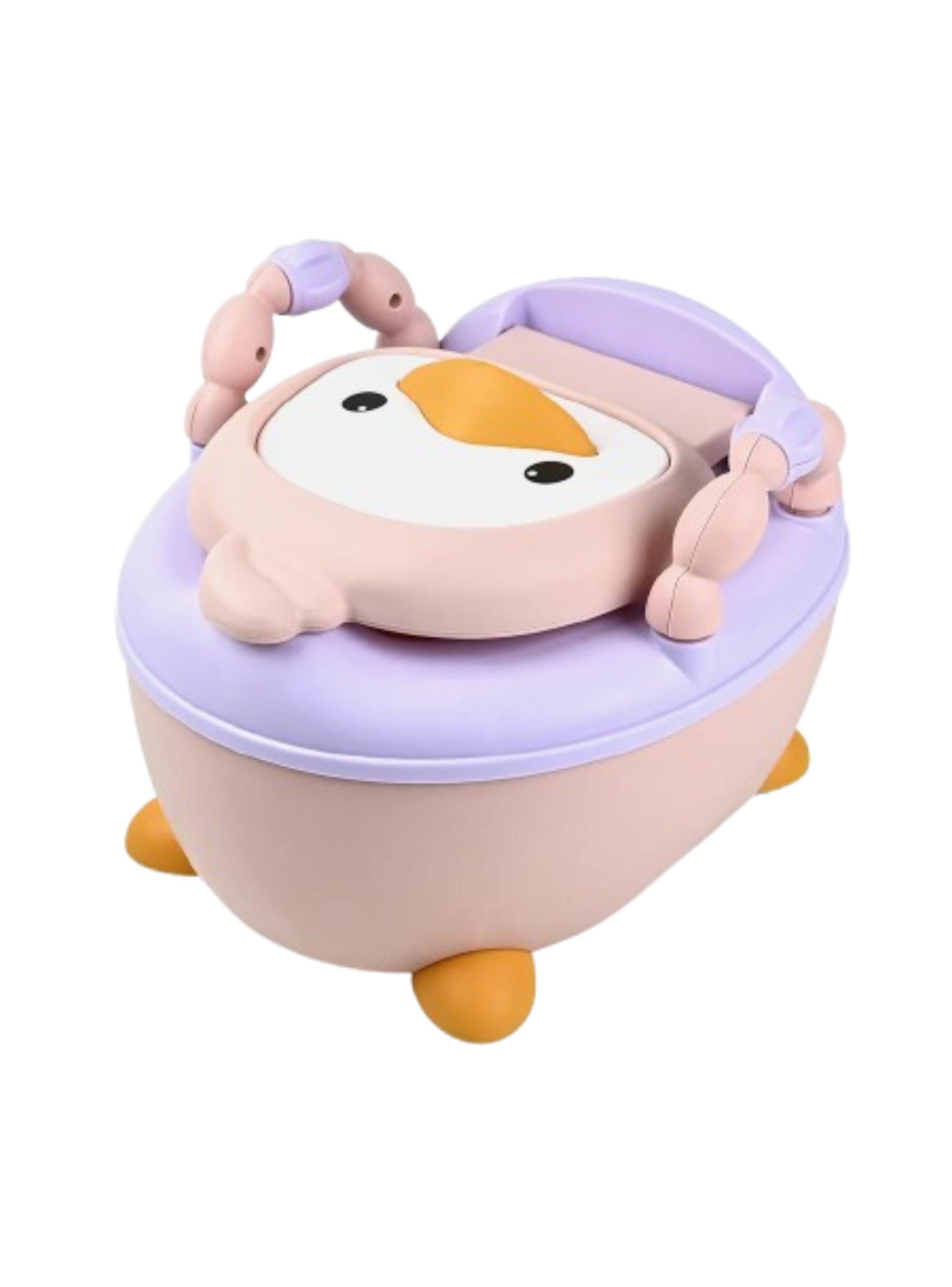 Bacinica Pelela Infantil Diseño Pato Asiento Acolchado y Ergonómico-1