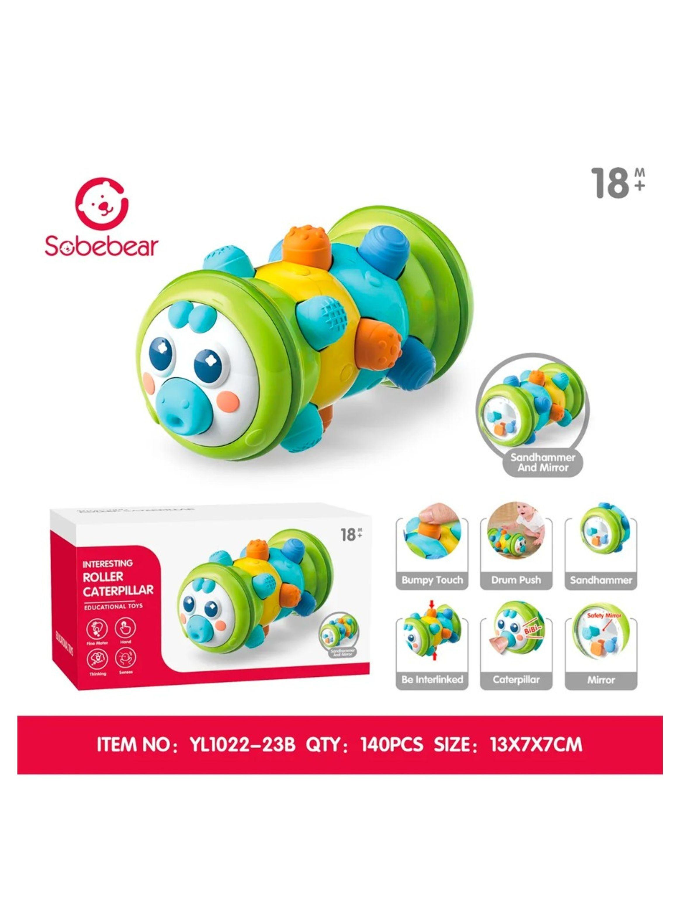 Juguete Sensorial En Forma De Oruga Para bebés Y Niños-3