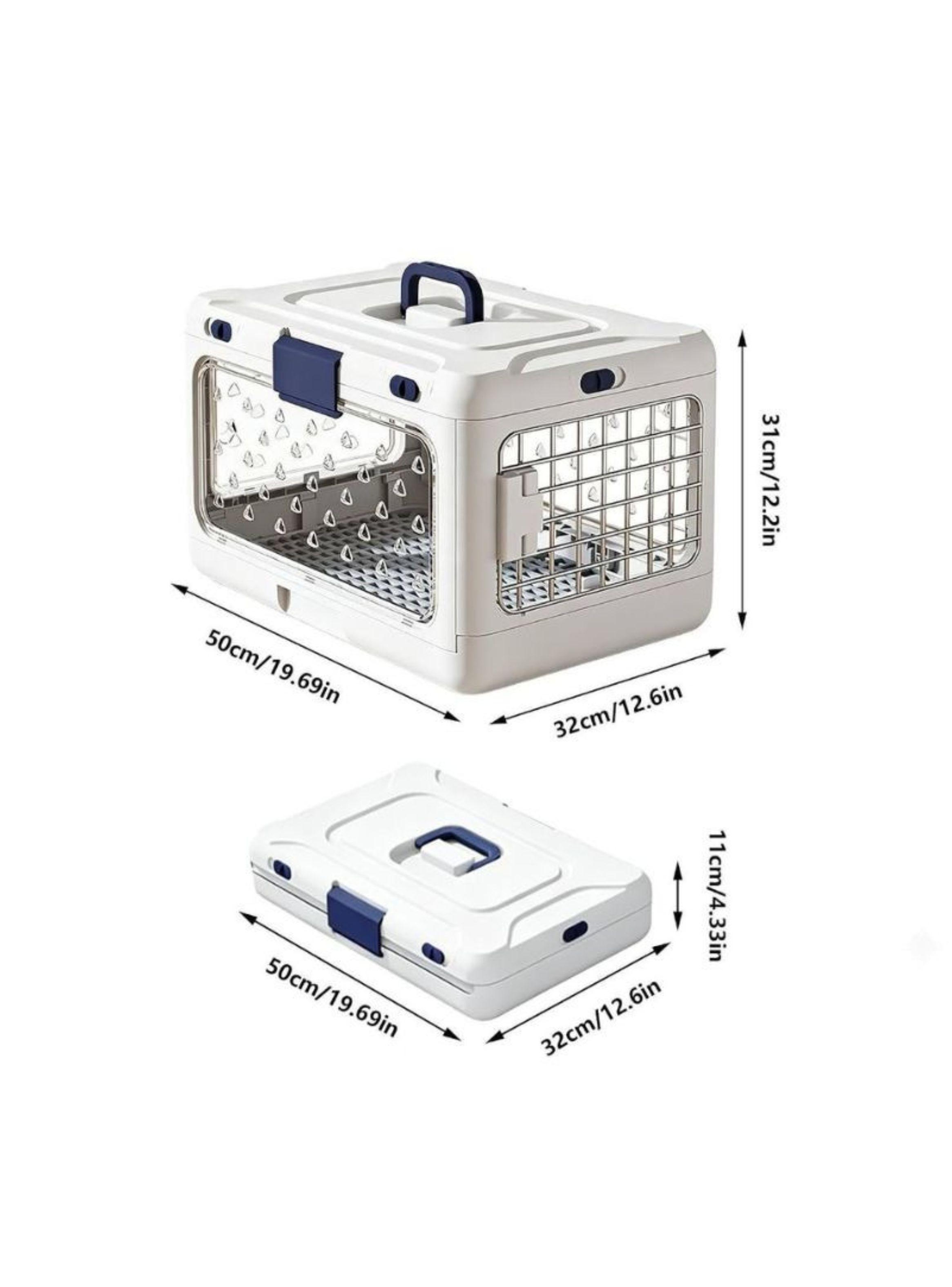 Caja Transportadora Mascotas Perro Gato 50cm-2
