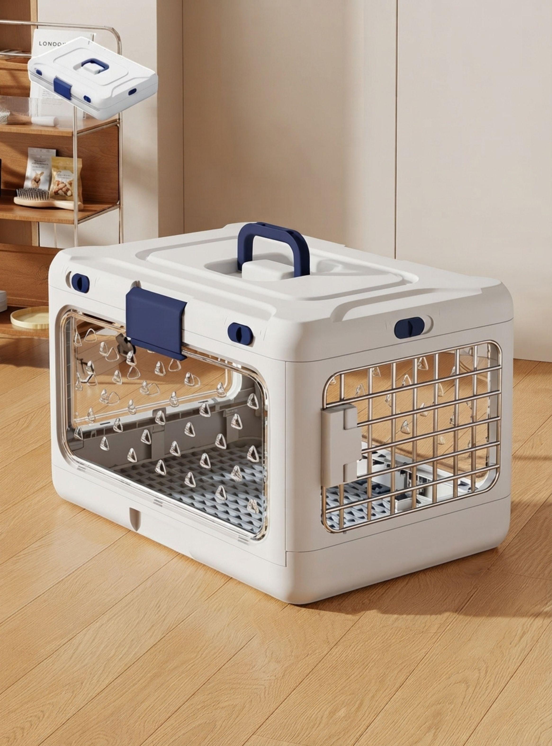 Caja Transportadora Mascotas Perro Gato 50cm-3