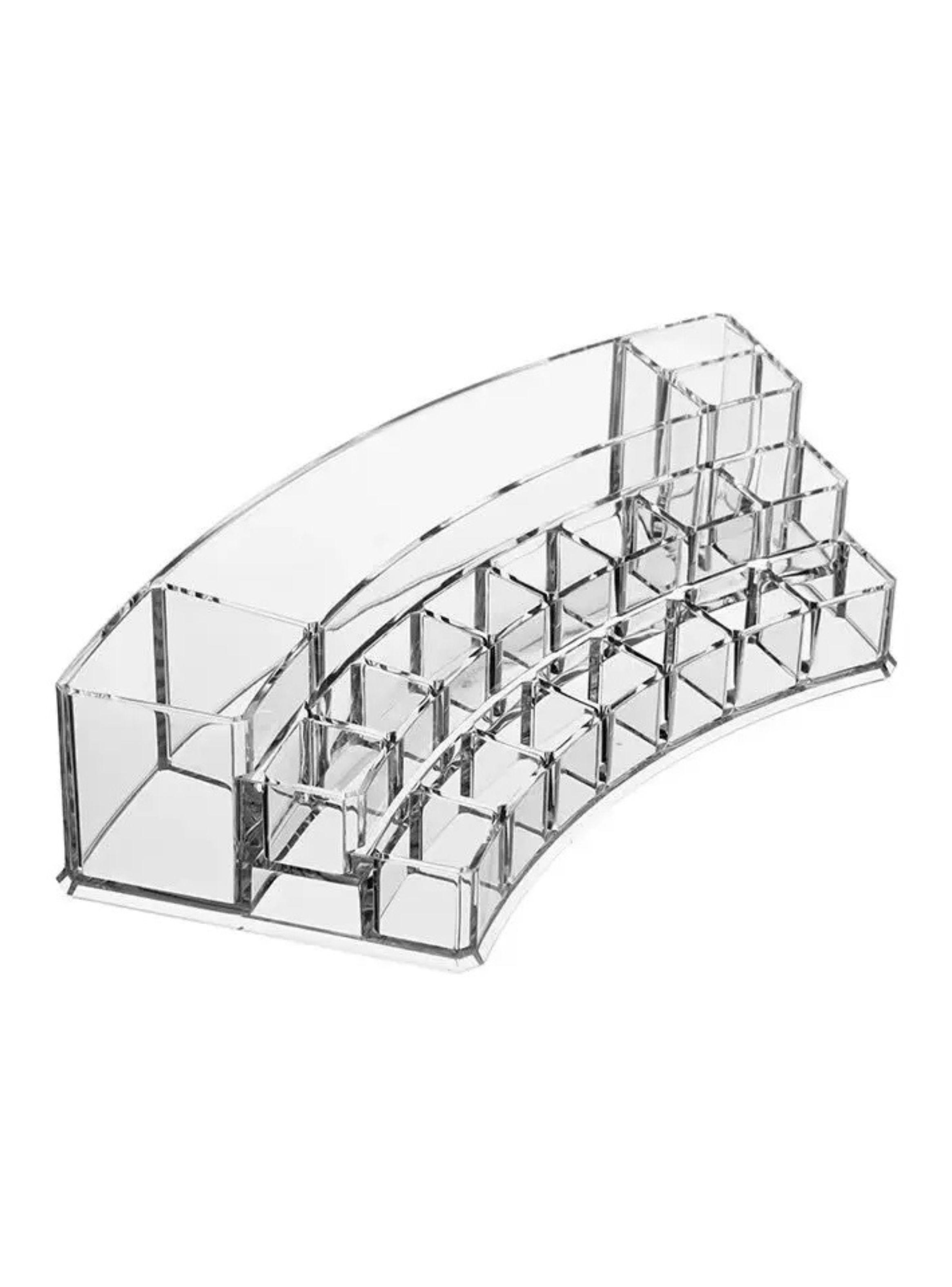Organizador Cosméticos Acrílico Curvo Maquillaje Baño Tocador-3