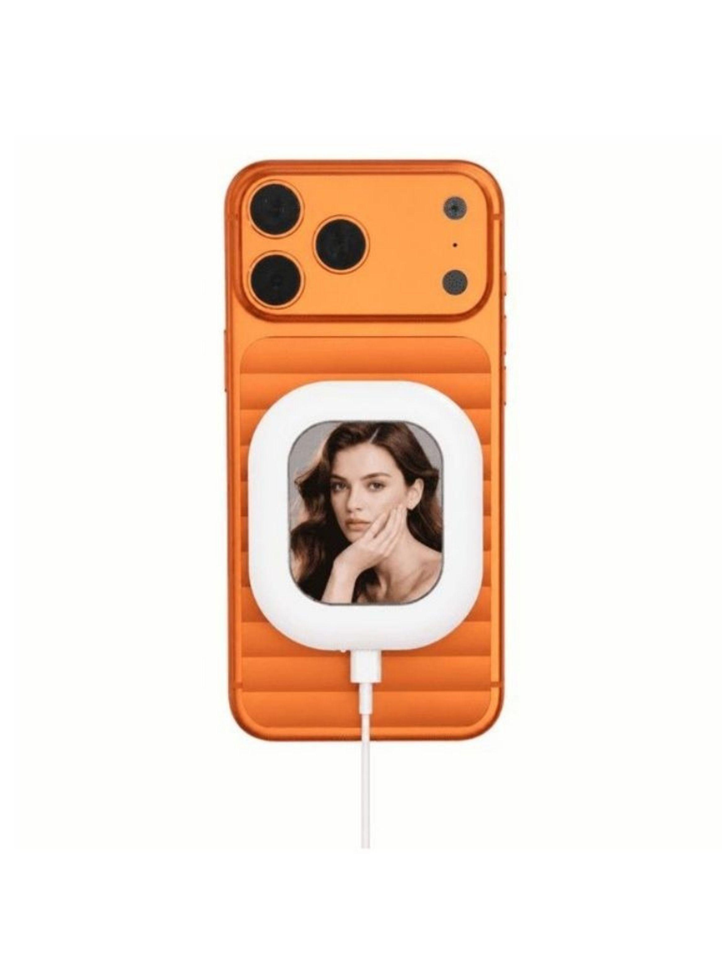 Mini Pantalla Selfie Magnética Con Luz Led Y Cable Usb-c Celular-2