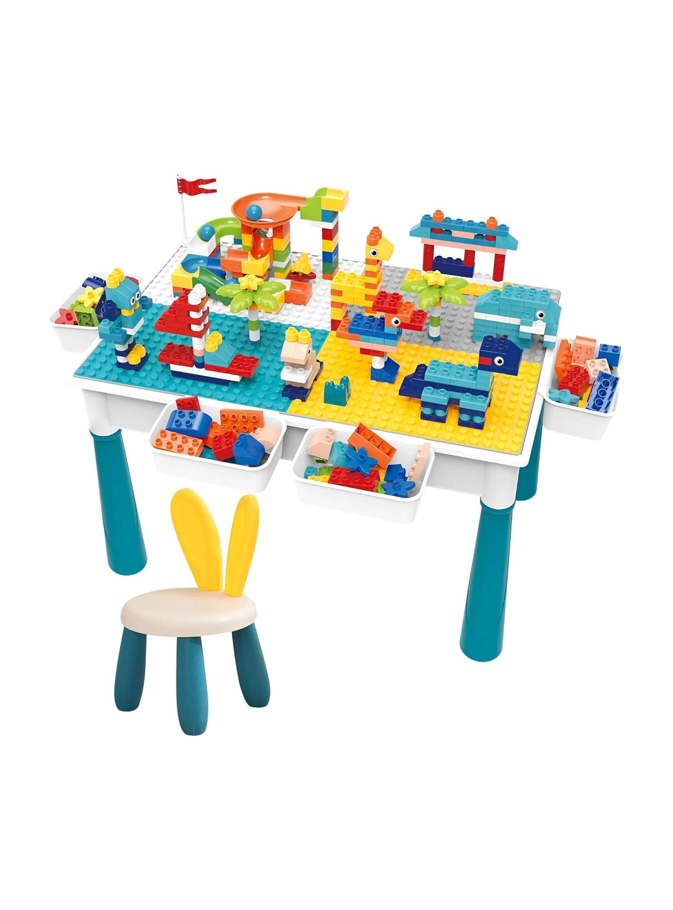 Mesa Didáctica Bloques de Construcción 108pcs Azul-0