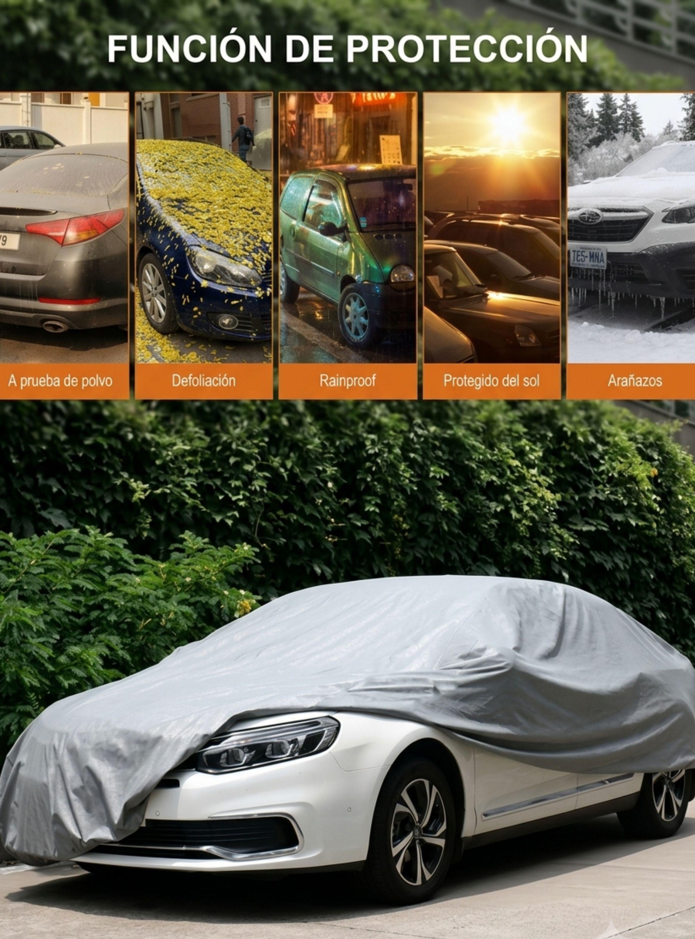 Funda Cobertor Auto Impermeable Con Filtro Talla XL-3