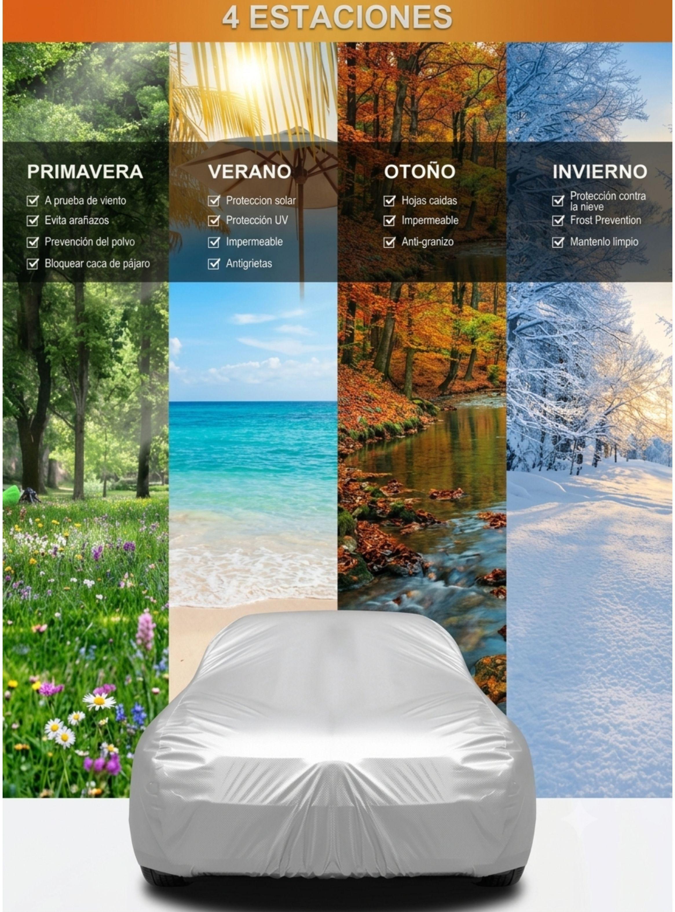 Funda Cobertor Auto Impermeable Con Filtro Talla XL-4